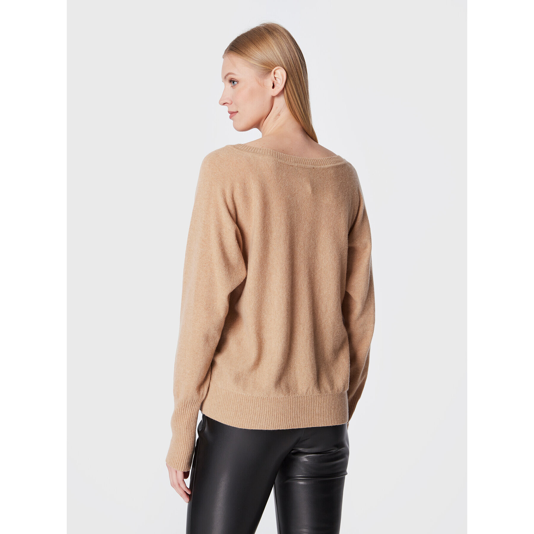 TWINSET Пуловер 222TT3351 Кафяв Regular Fit - Pepit.bg