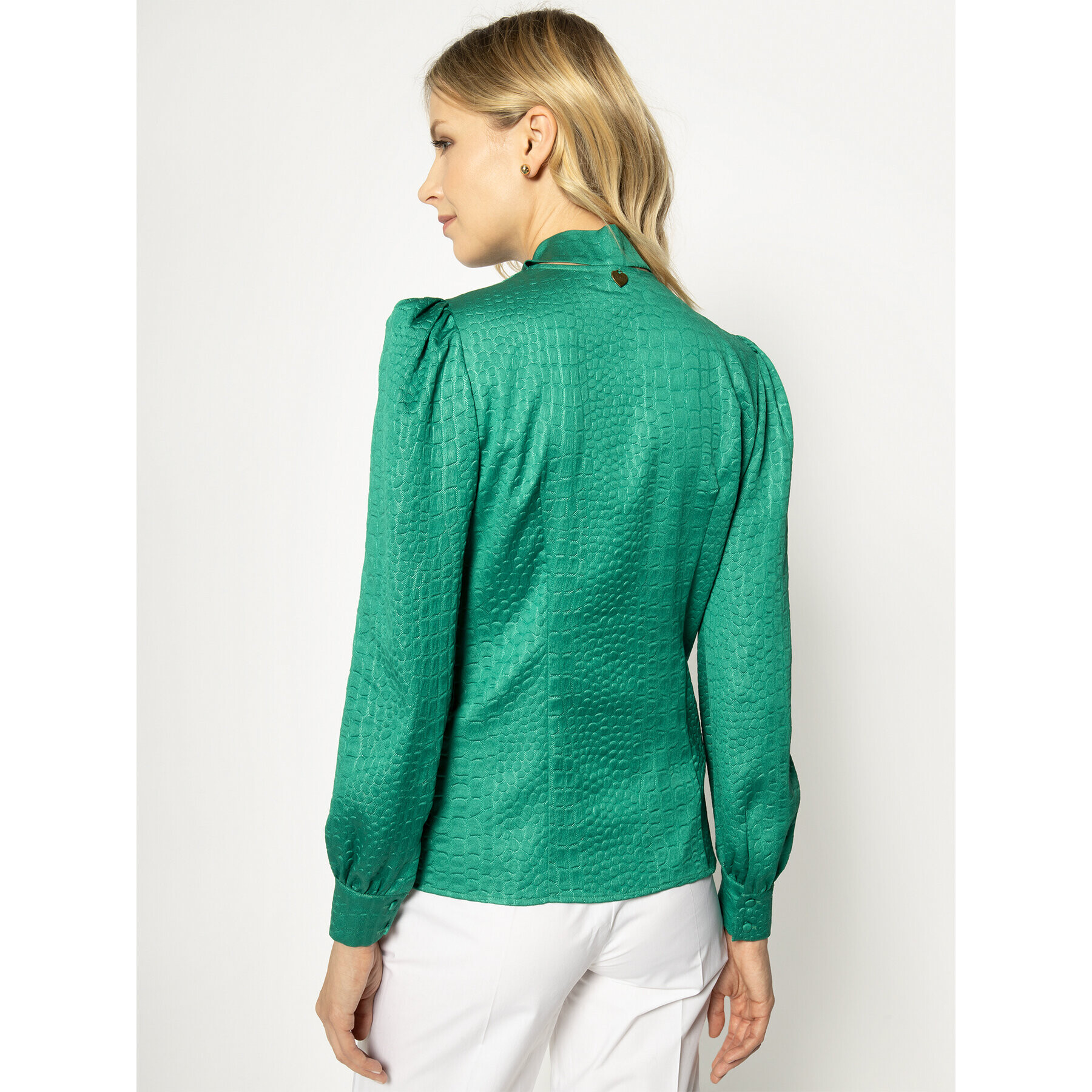 TWINSET Риза 201TP2320 Зелен Regular Fit - Pepit.bg
