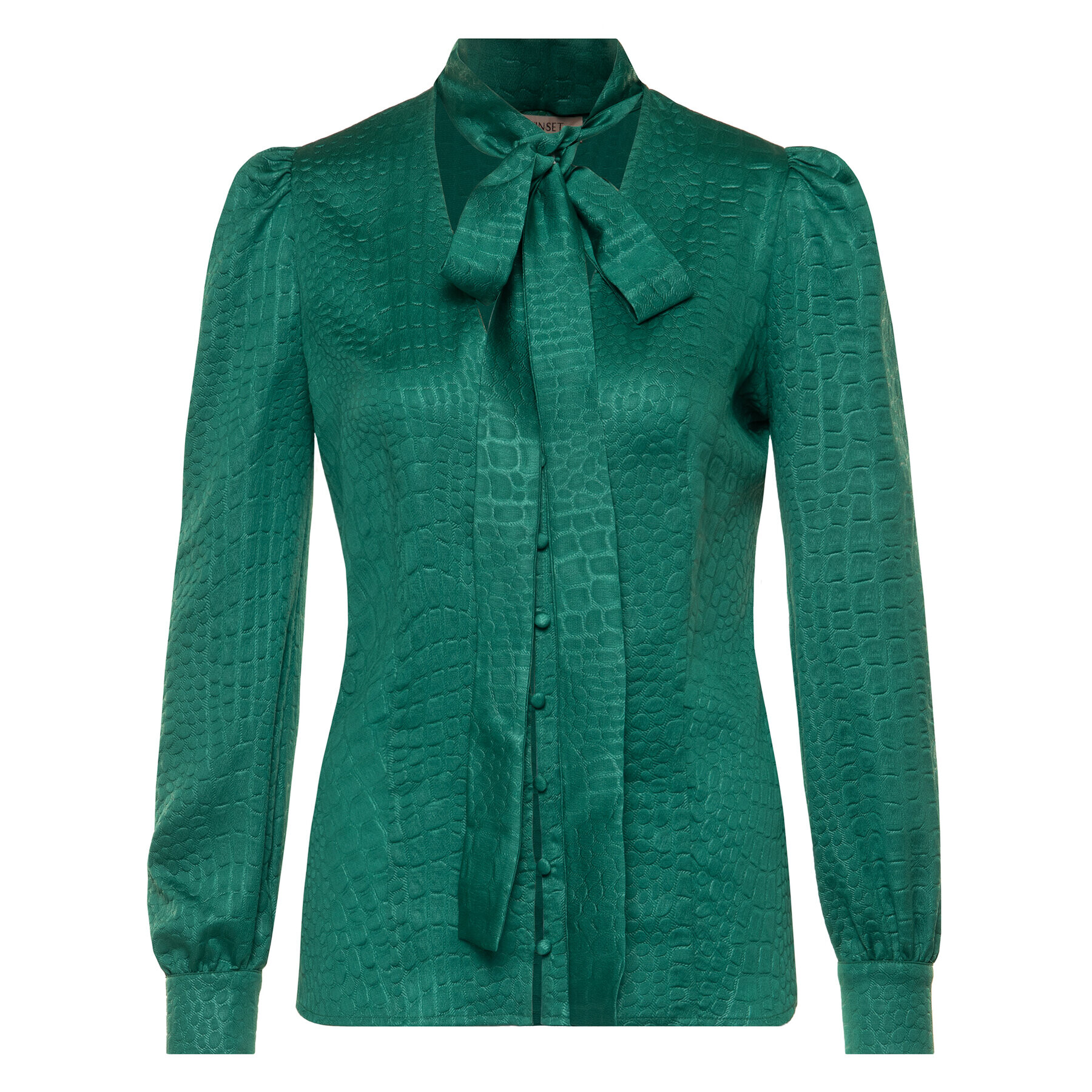 TWINSET Риза 201TP2320 Зелен Regular Fit - Pepit.bg