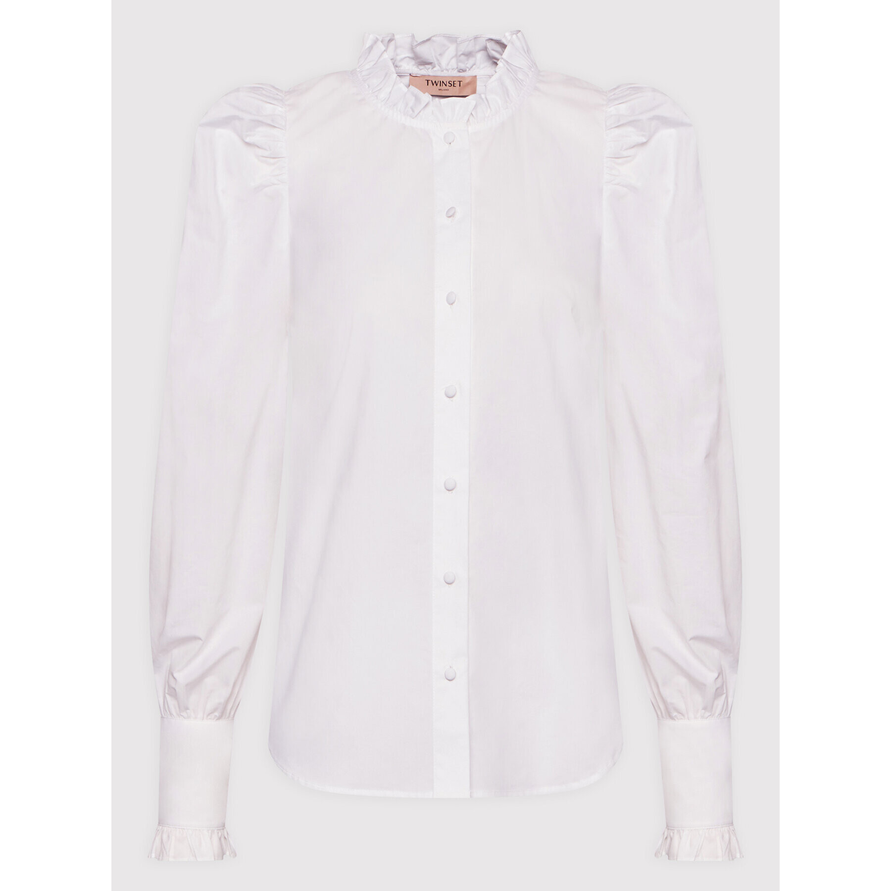 TWINSET Риза 221TP2520 Бял Regular Fit - Pepit.bg