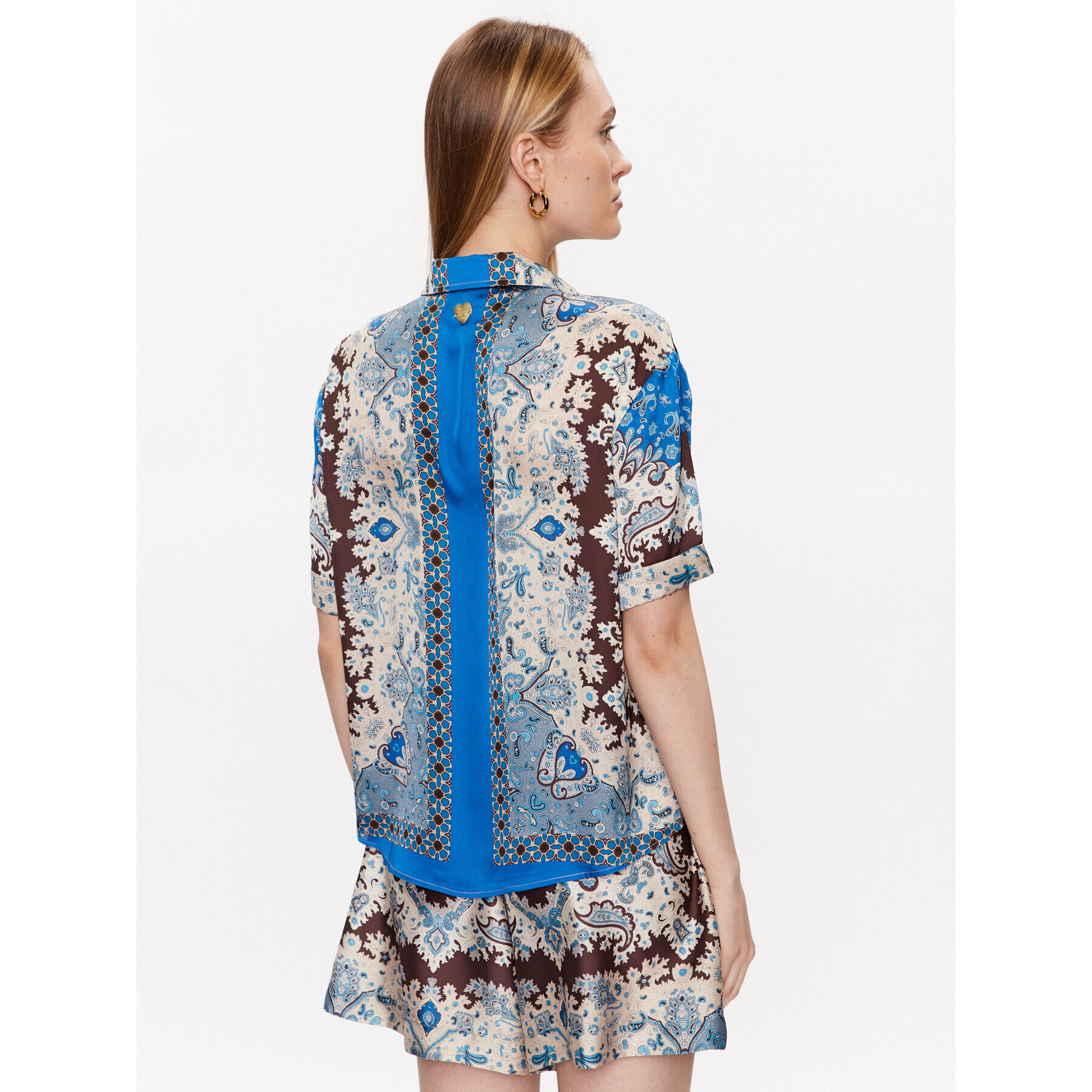TWINSET Риза 231LM2VAA Син Relaxed Fit - Pepit.bg