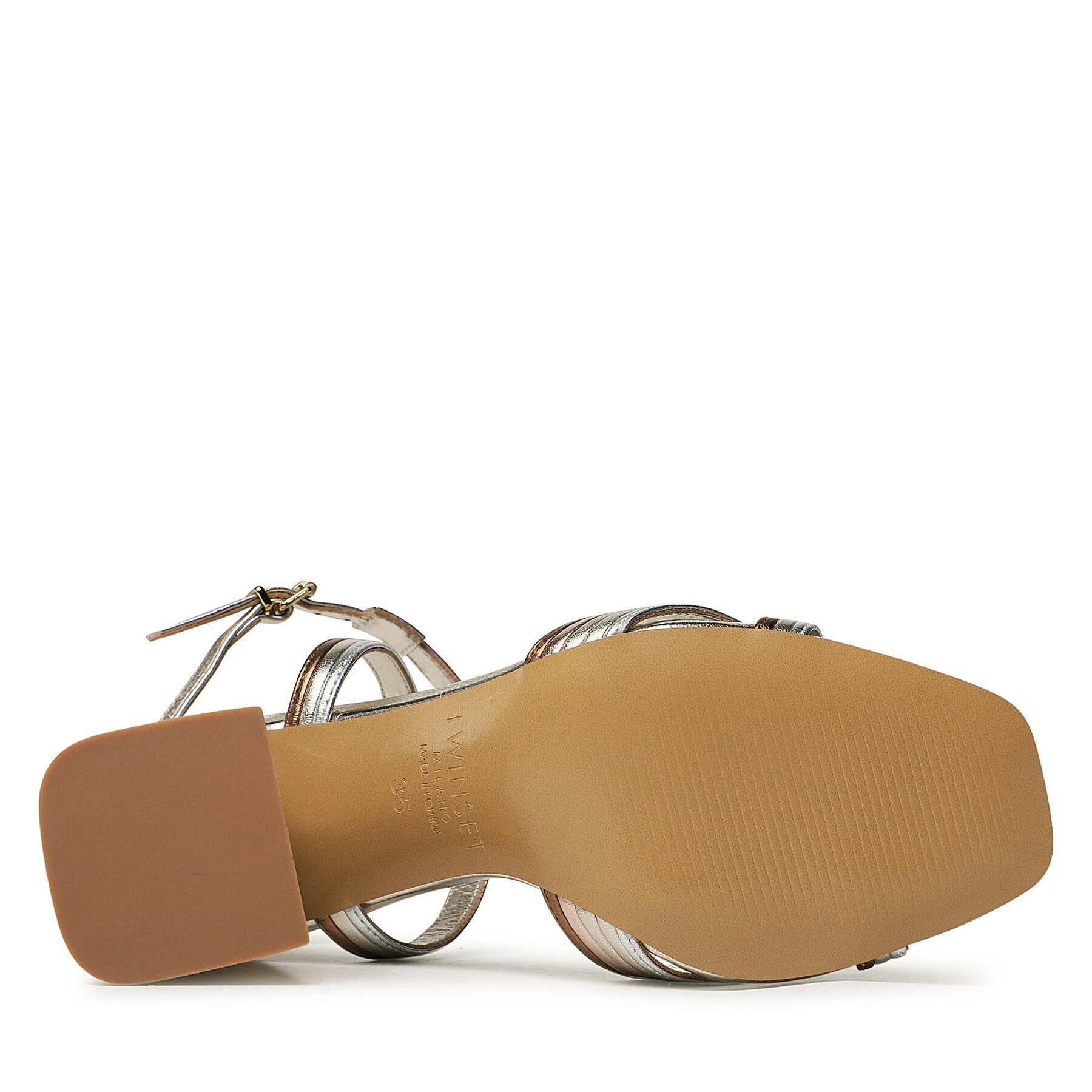 TWINSET Сандали 231TCT134 Златист - Pepit.bg