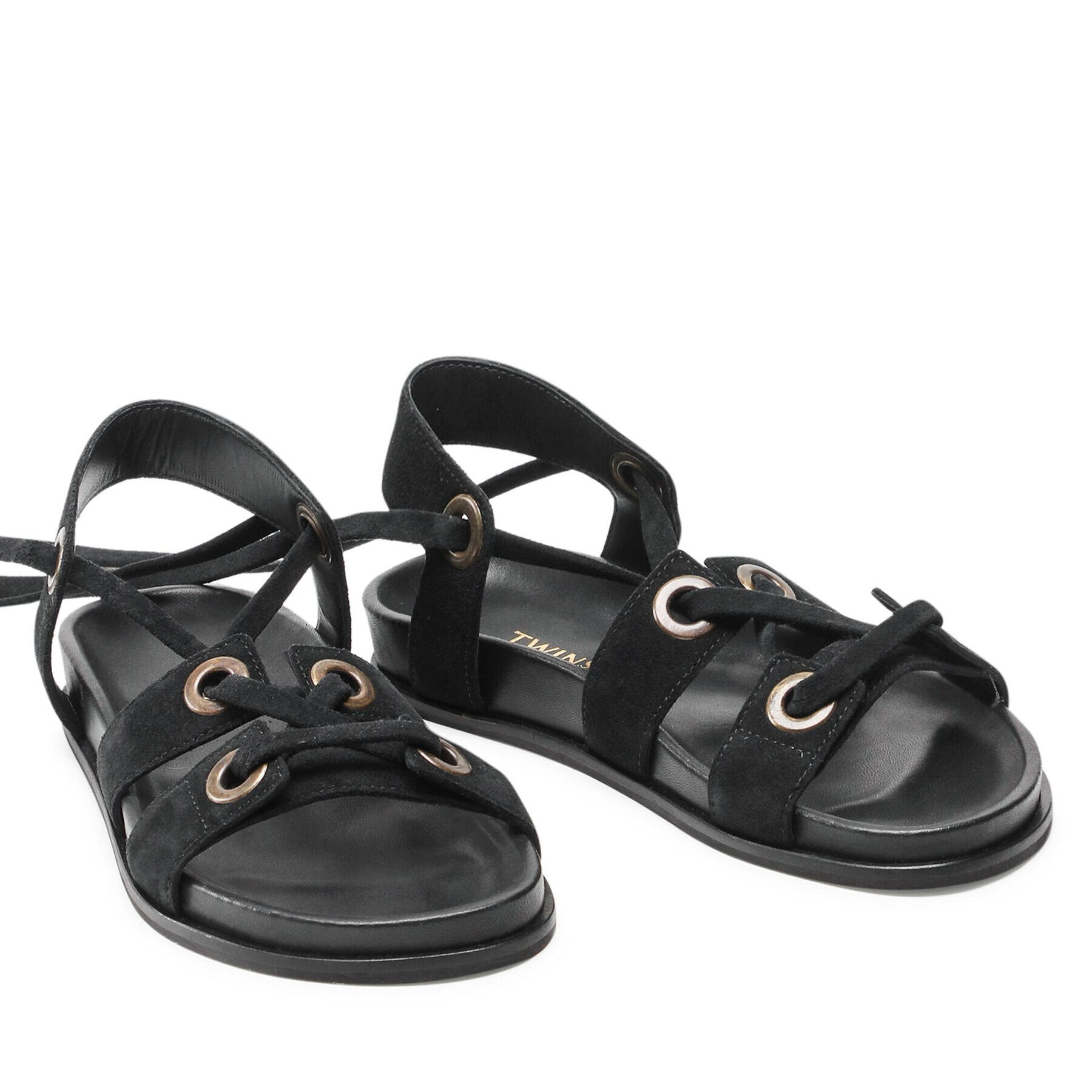 TWINSET Сандали Sandalo 221TCT022 Черен - Pepit.bg