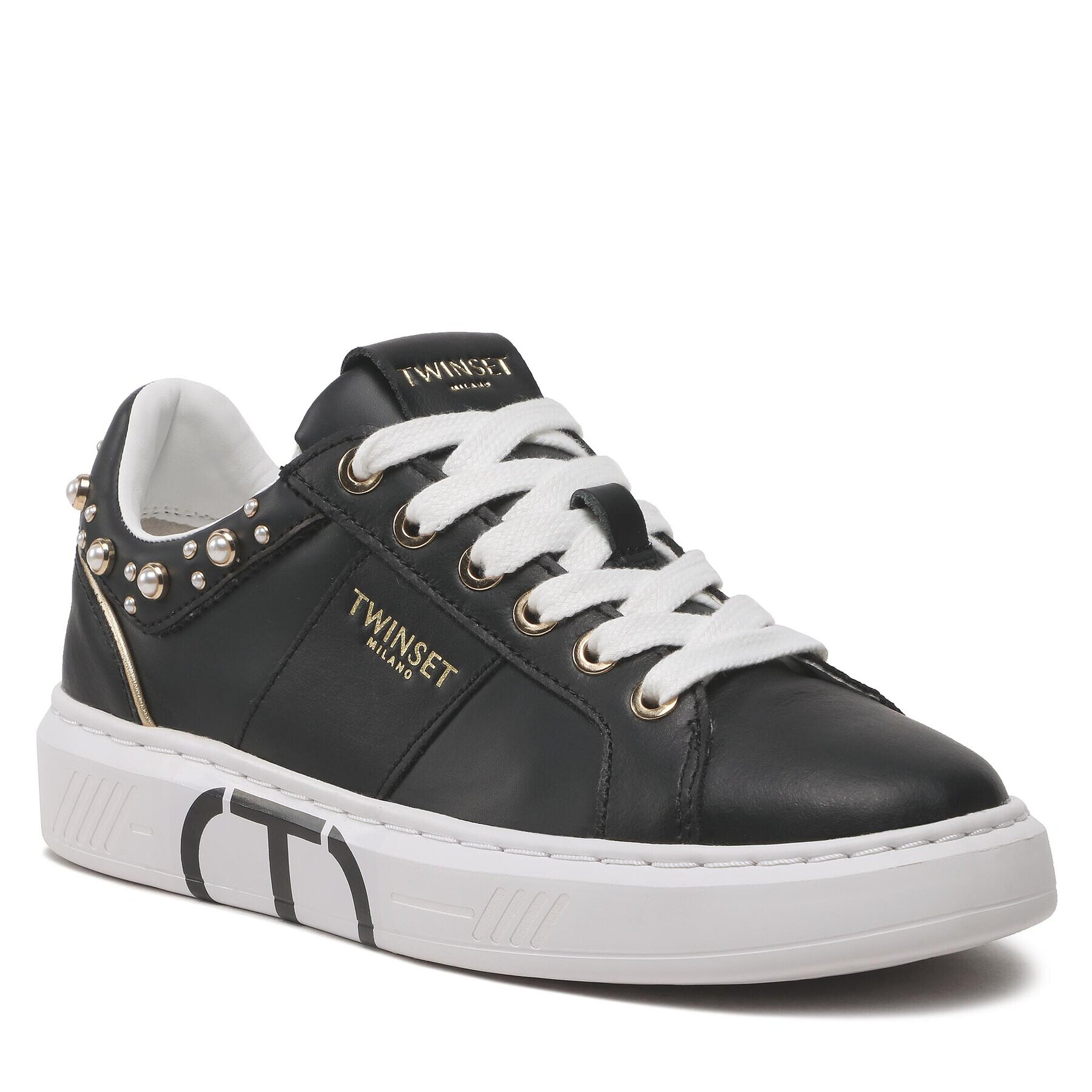 TWINSET Сникърси 231TCP060 Черен - Pepit.bg