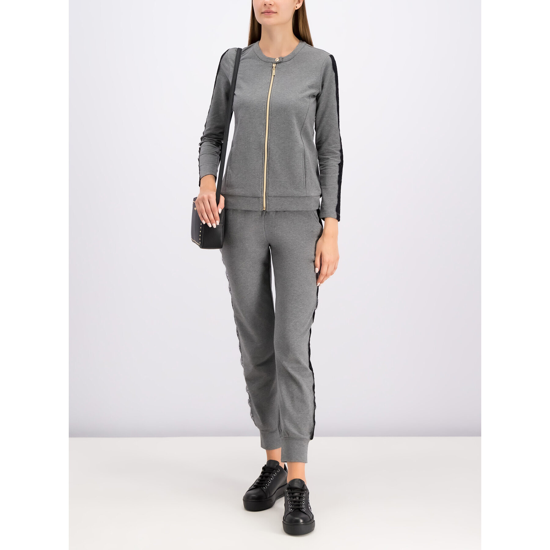 TWINSET Суитшърт 192LI2MAA Сив Regular Fit - Pepit.bg