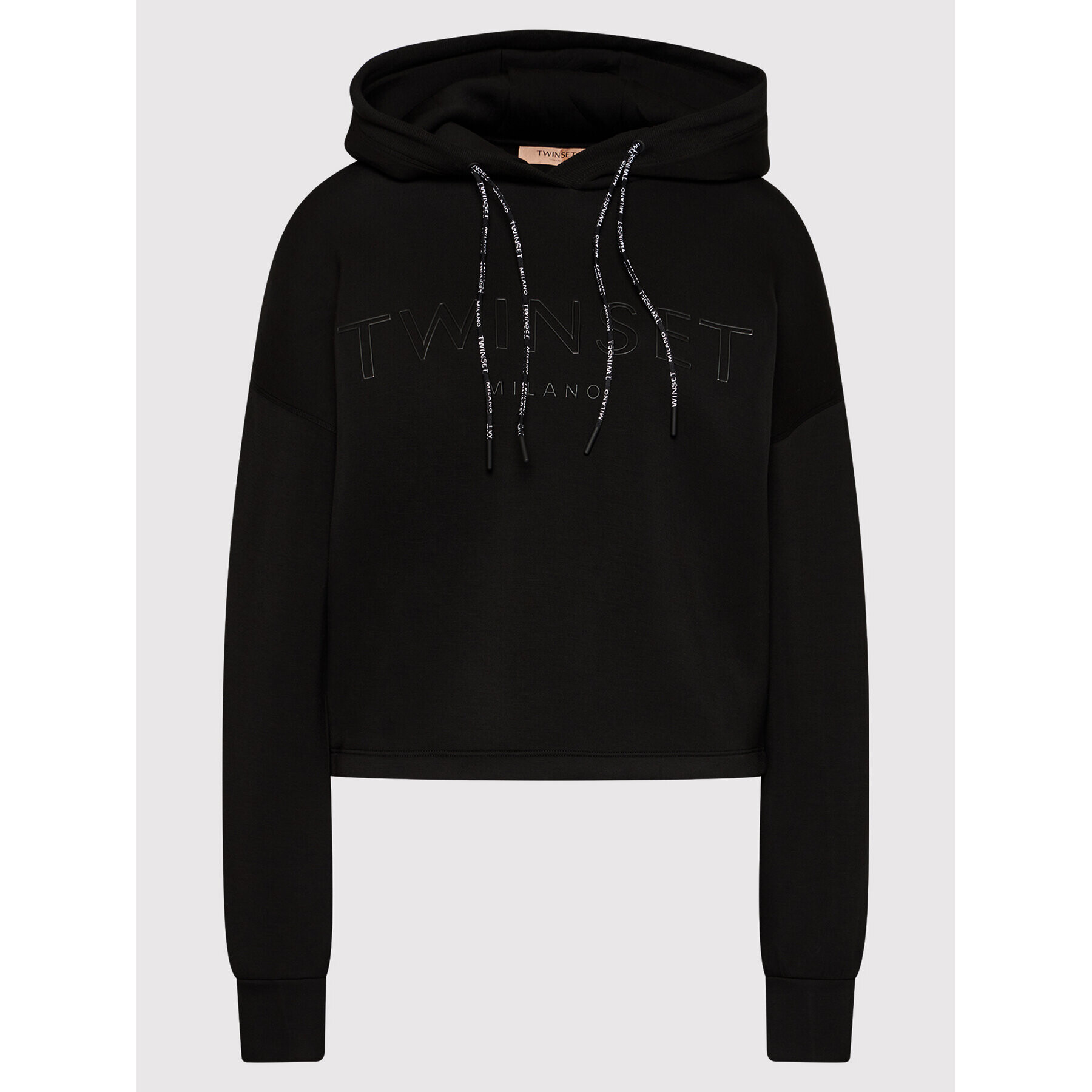 TWINSET Суитшърт 212TT2090 Черен Regular Fit - Pepit.bg