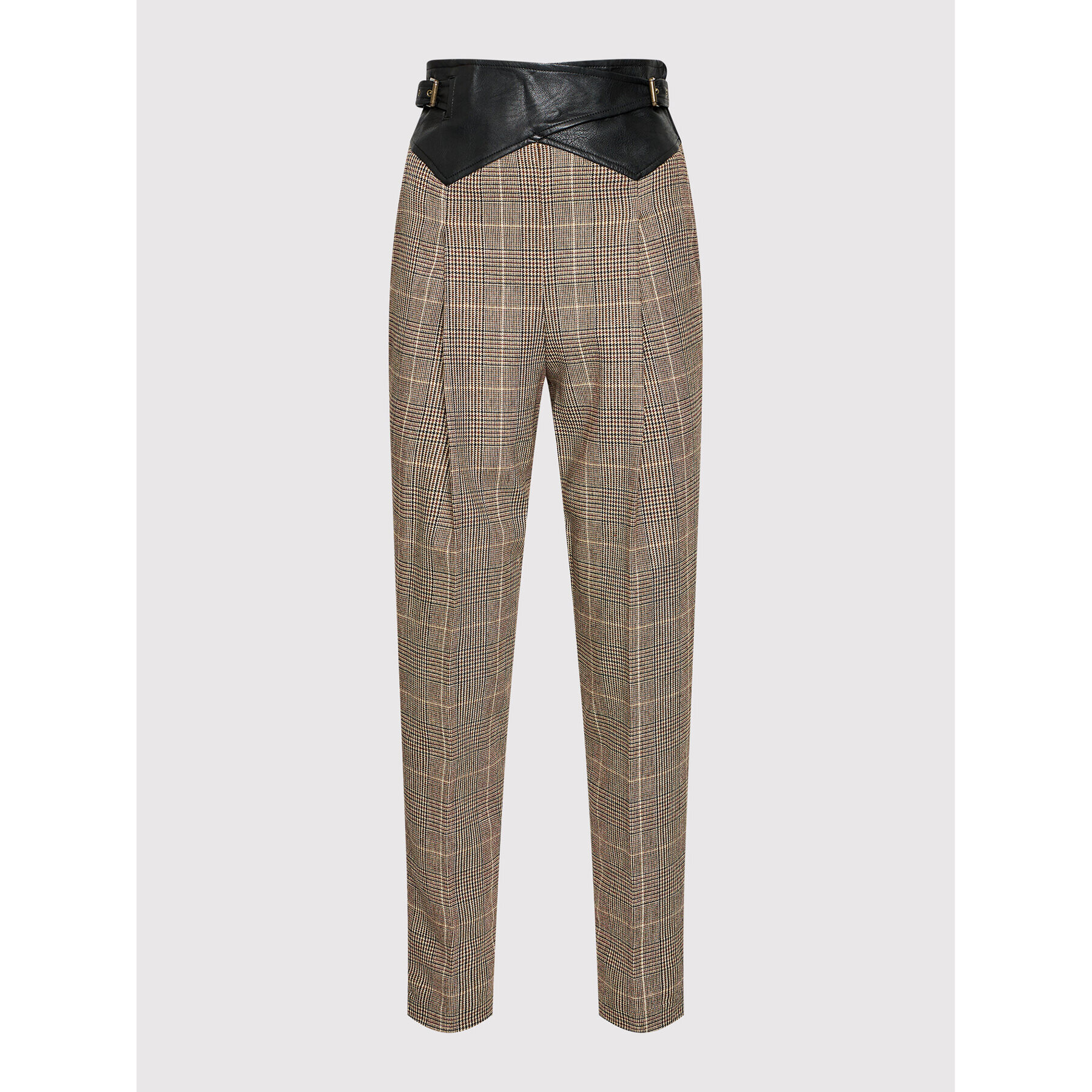 TWINSET Текстилни панталони 212TT2201 Бежов Regular Fit - Pepit.bg