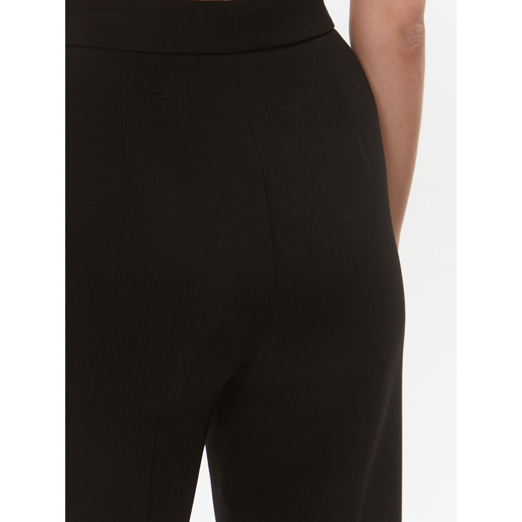 TWINSET Текстилни панталони 232TT2191 Черен Flare Fit - Pepit.bg