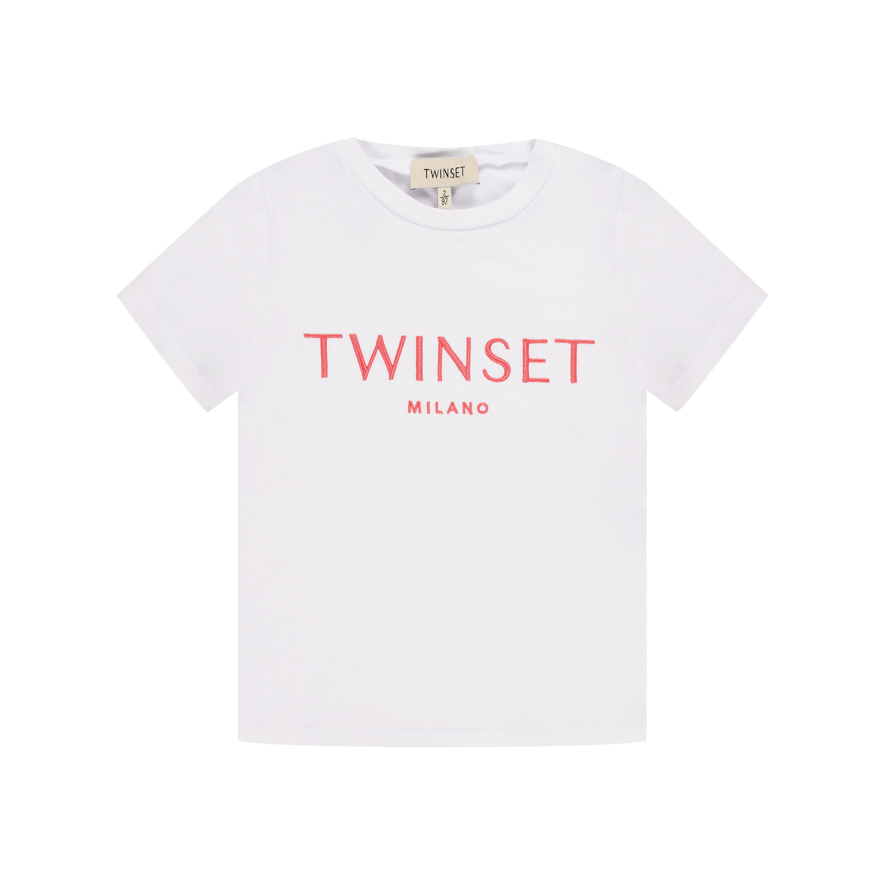 TWINSET Тишърт 201GJ2370 M Бял Regular Fit - Pepit.bg