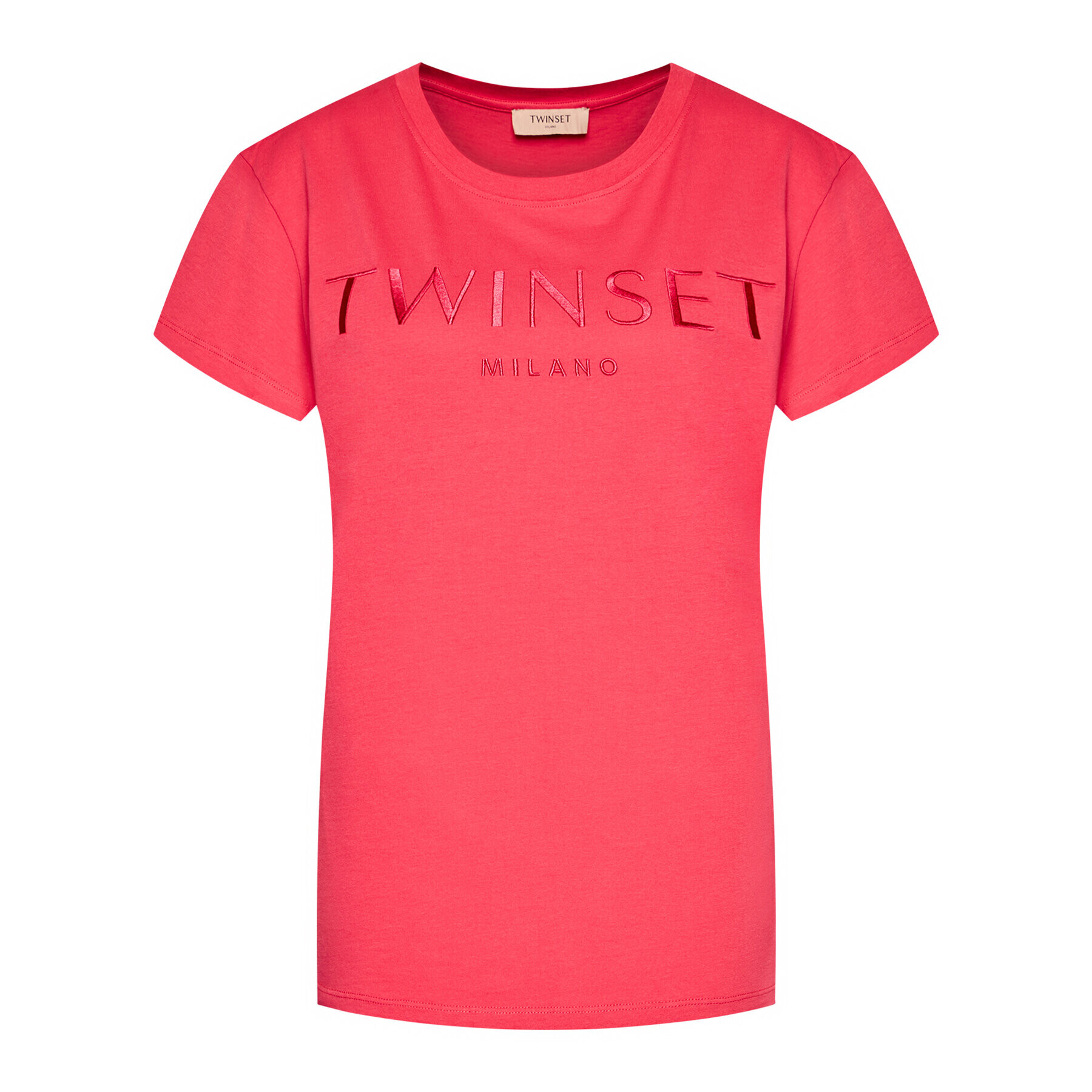 TWINSET Тишърт 211TT2230 Розов Regular Fit - Pepit.bg