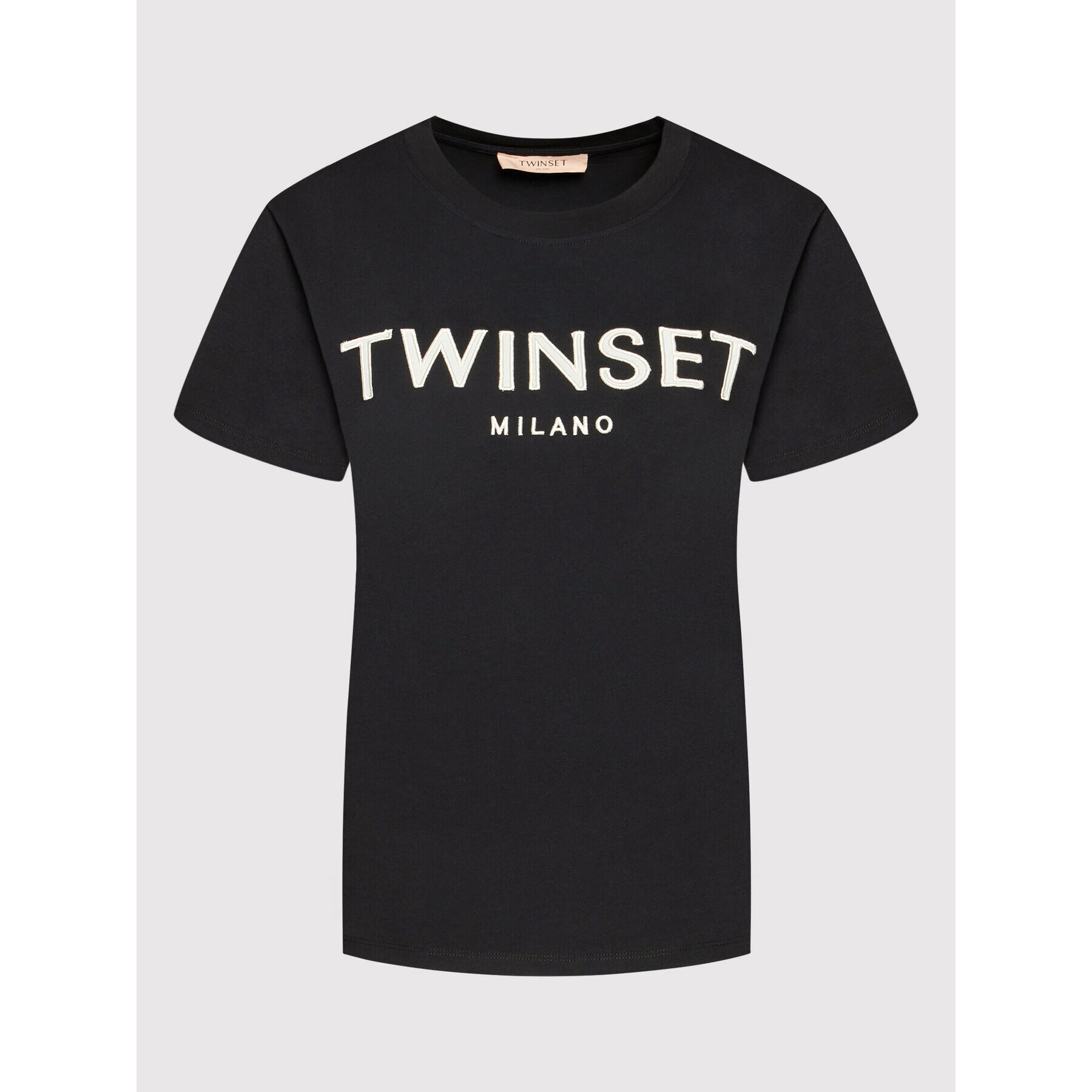 TWINSET Тишърт 221TP2540 Черен Regular Fit - Pepit.bg