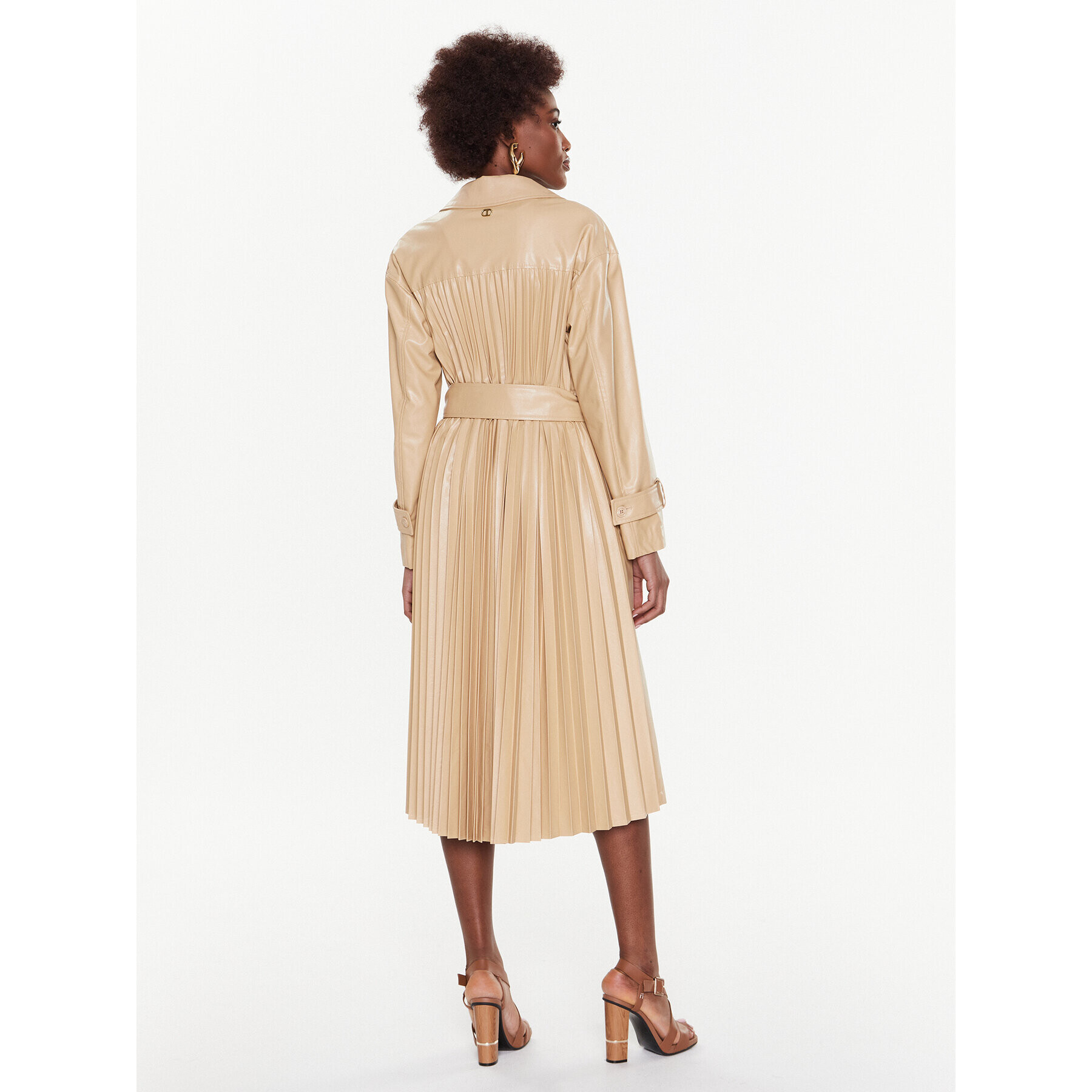 TWINSET Тренч 231TP2093 Екрю Regular Fit - Pepit.bg