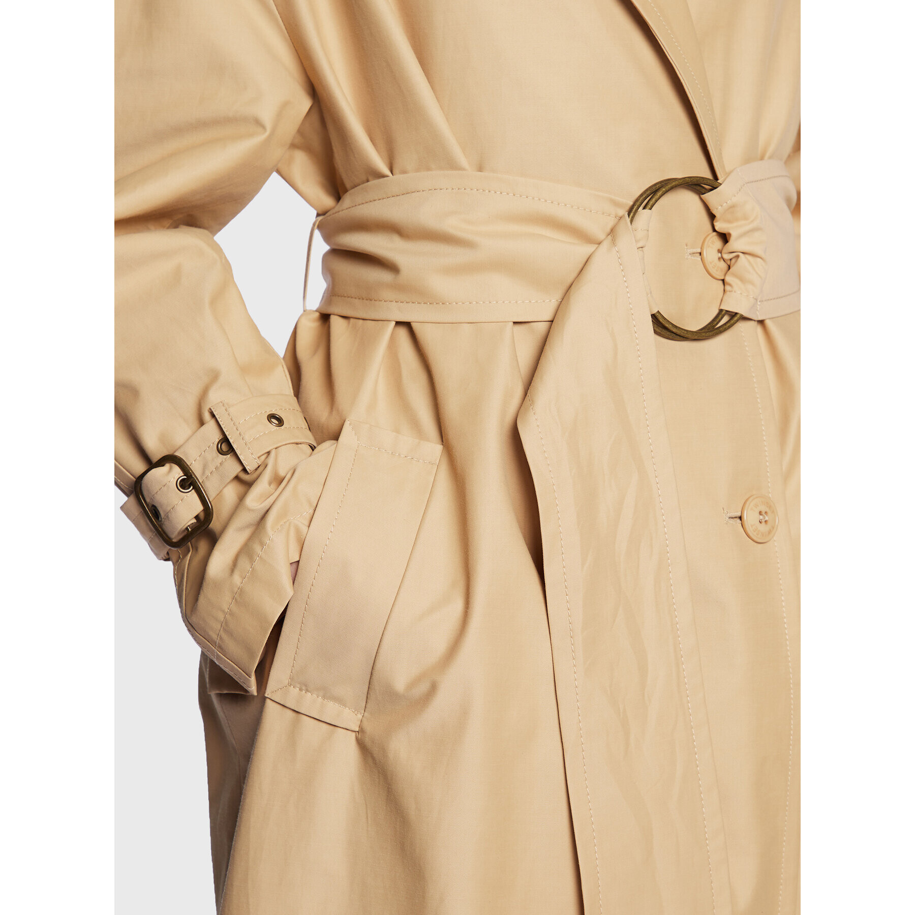 TWINSET Тренч 231TP2200 Бежов Regular Fit - Pepit.bg
