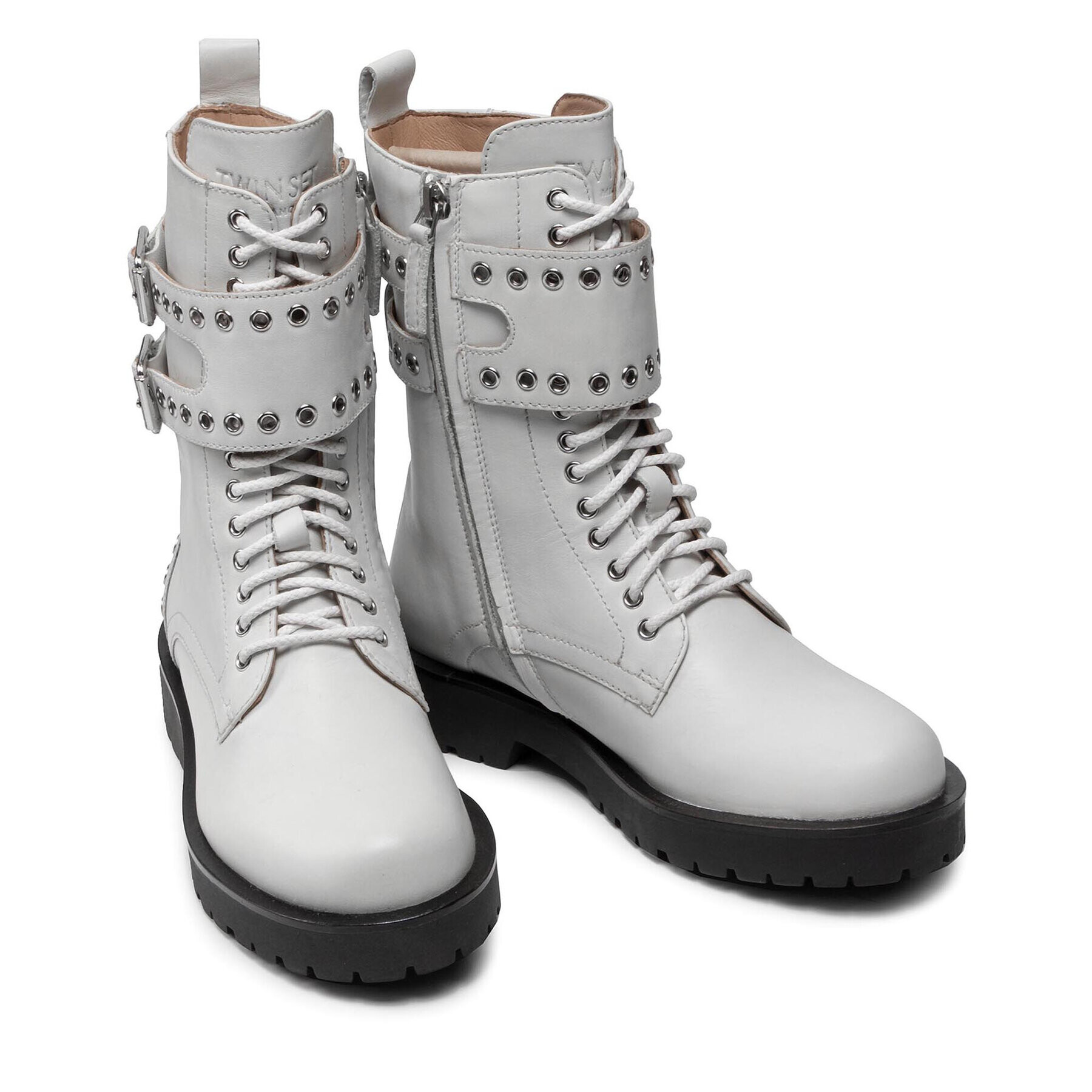 TWINSET Туристически oбувки 212TCP200 Бял - Pepit.bg