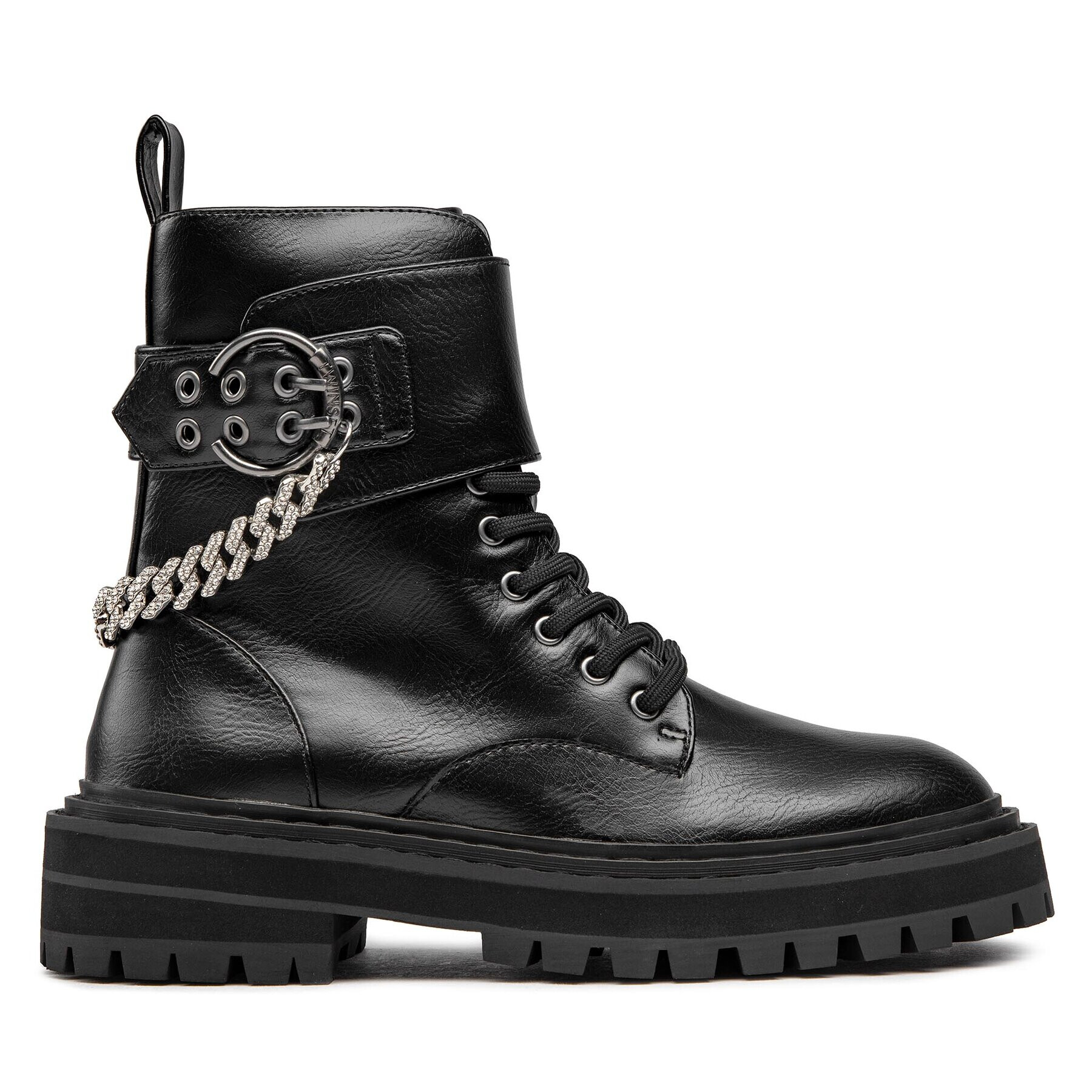 TWINSET Туристически oбувки 222ACP092 Черен - Pepit.bg