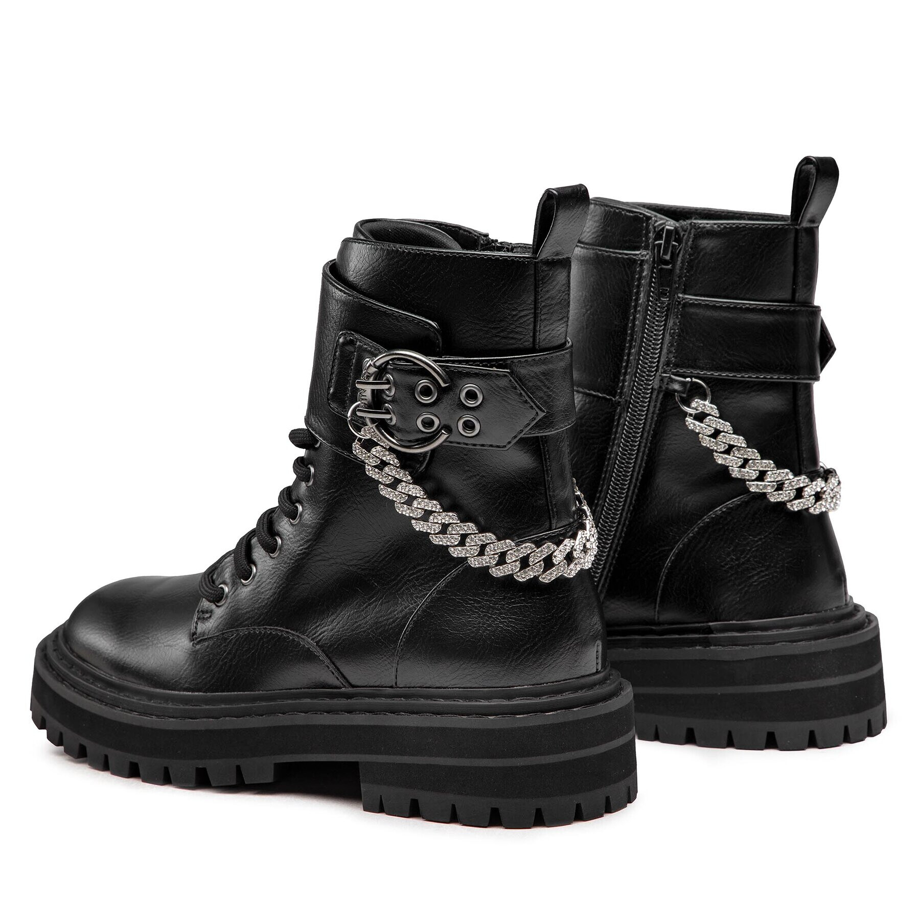 TWINSET Туристически oбувки 222ACP092 Черен - Pepit.bg