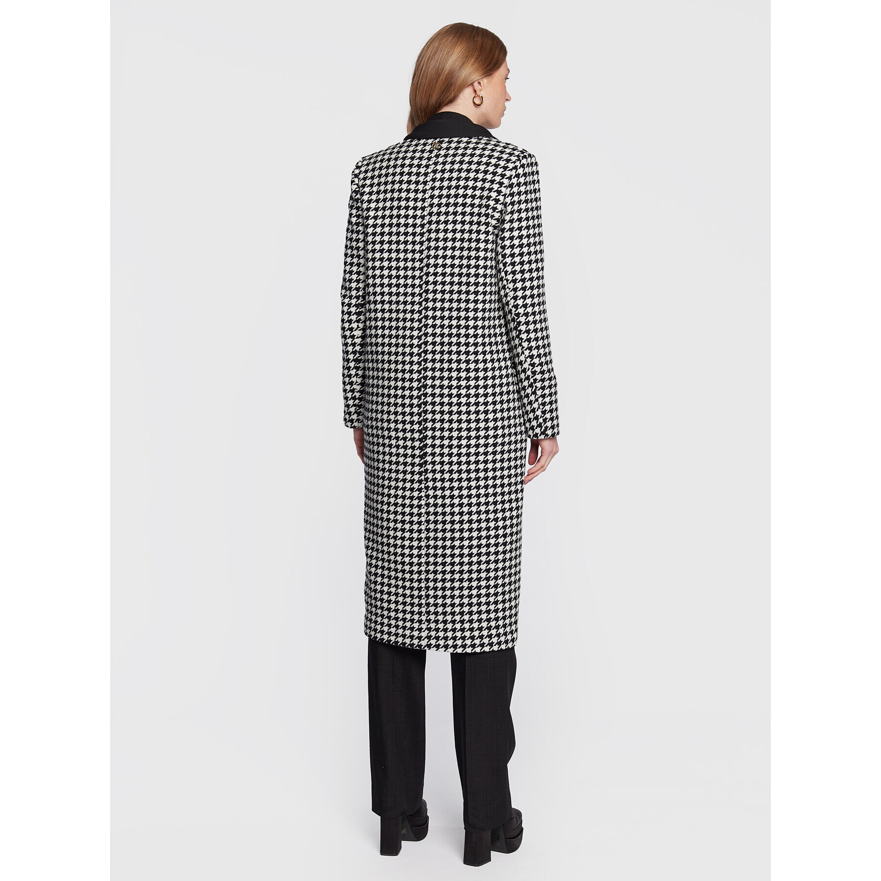 TWINSET Вълнено палто 222TT2461 Черен Regular Fit - Pepit.bg