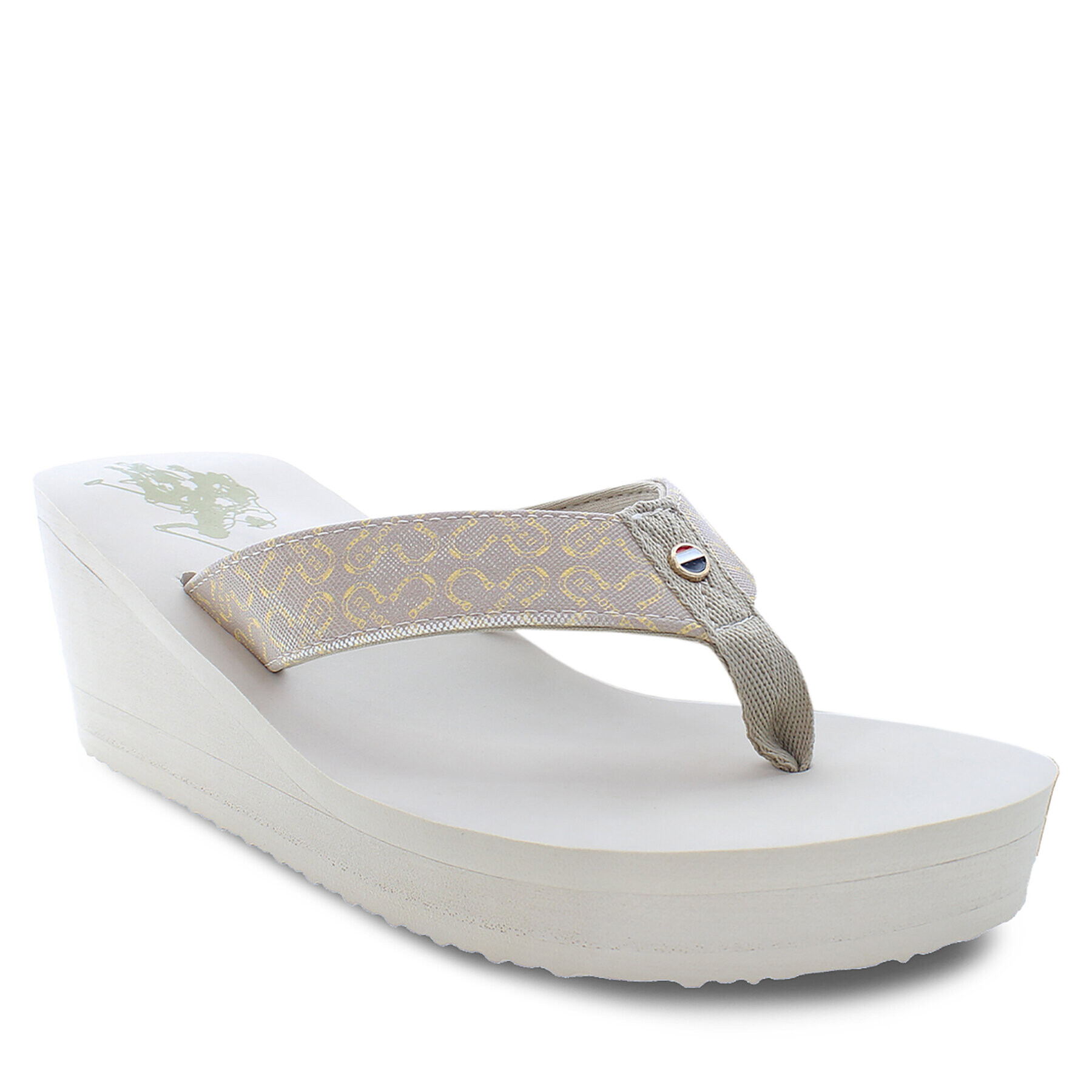 U.S. Polo Assn. Чехли Chany CHANY004 PRINT Бежов - Pepit.bg