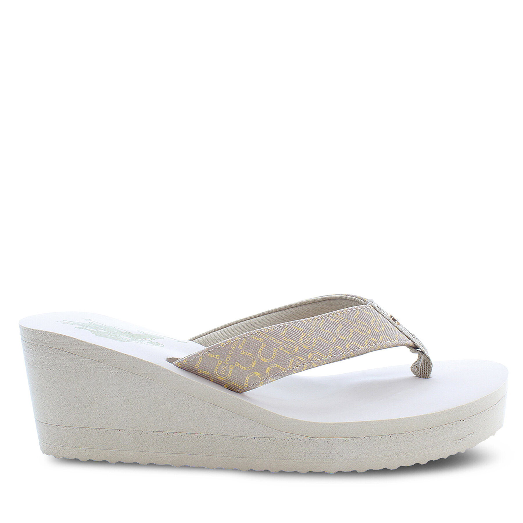 U.S. Polo Assn. Чехли Chany CHANY004 PRINT Бежов - Pepit.bg