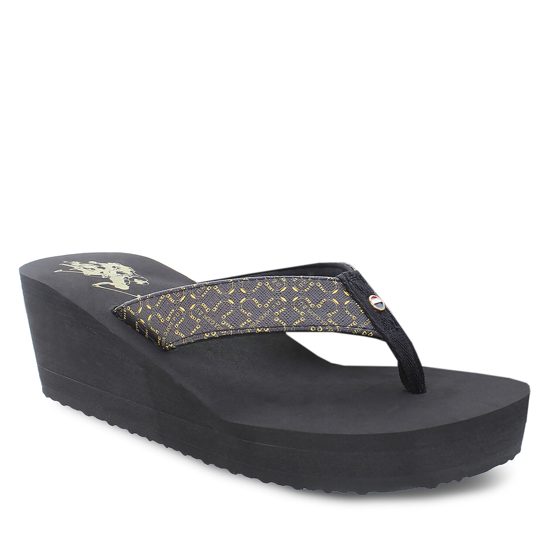 U.S. Polo Assn. Чехли Chany CHANY004 PRINT Черен - Pepit.bg