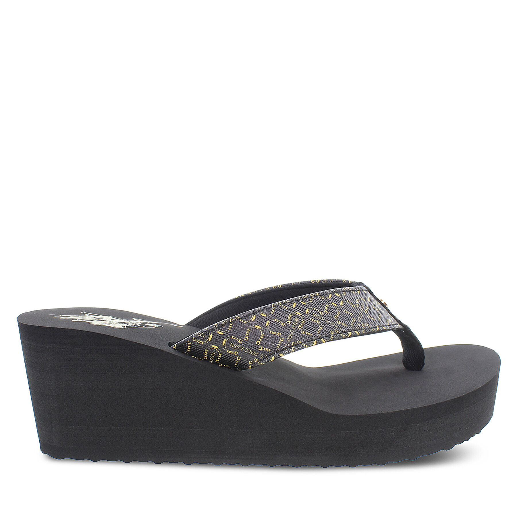 U.S. Polo Assn. Чехли Chany CHANY004 PRINT Черен - Pepit.bg