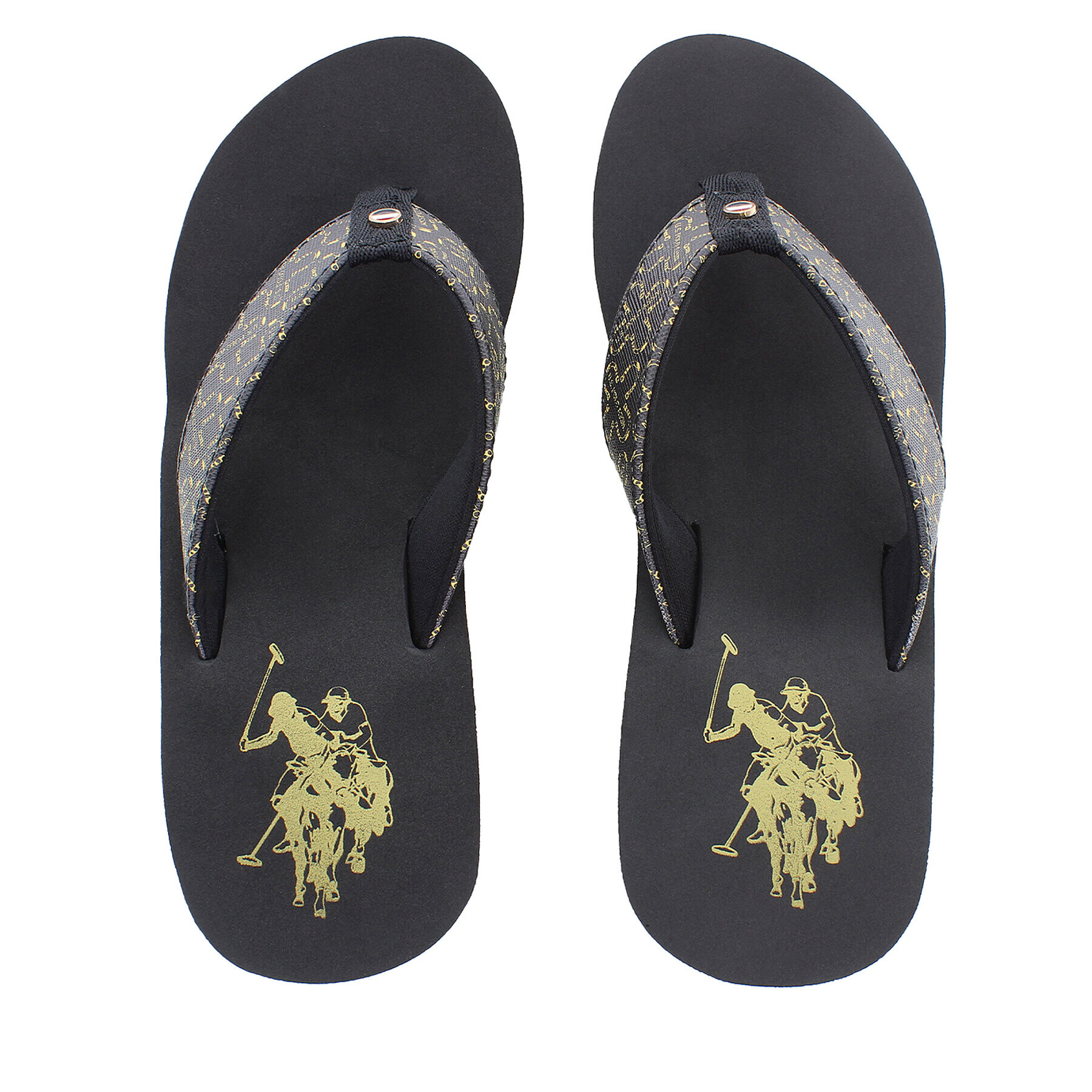 U.S. Polo Assn. Чехли Chany CHANY004 PRINT Черен - Pepit.bg