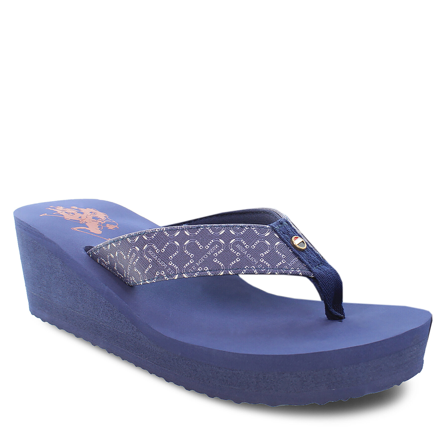 U.S. Polo Assn. Джапанки Chany CHANY004 PRINT Син - Pepit.bg