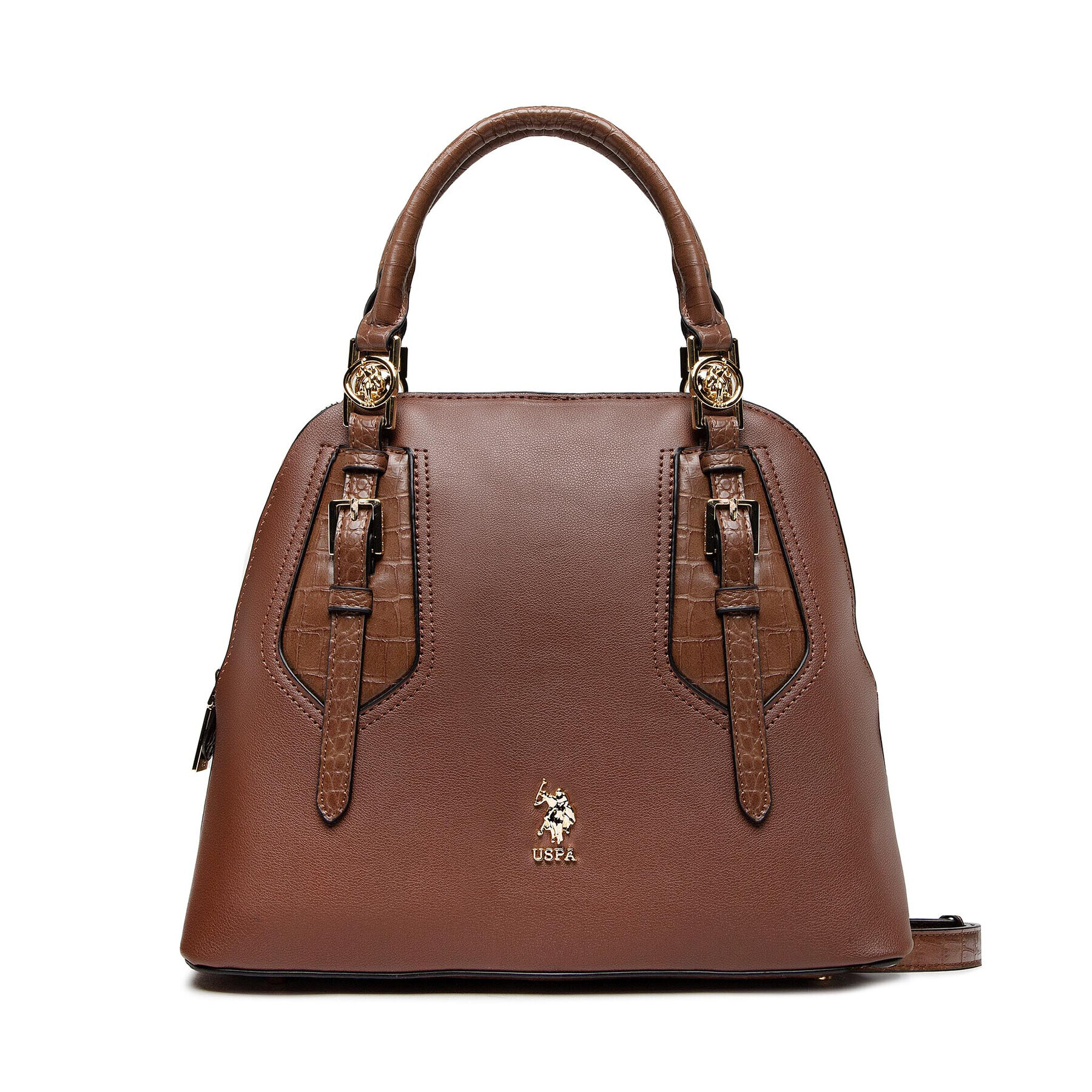 U.S. Polo Assn. Дамска чанта BEUTU5406WVR511 Кафяв - Pepit.bg