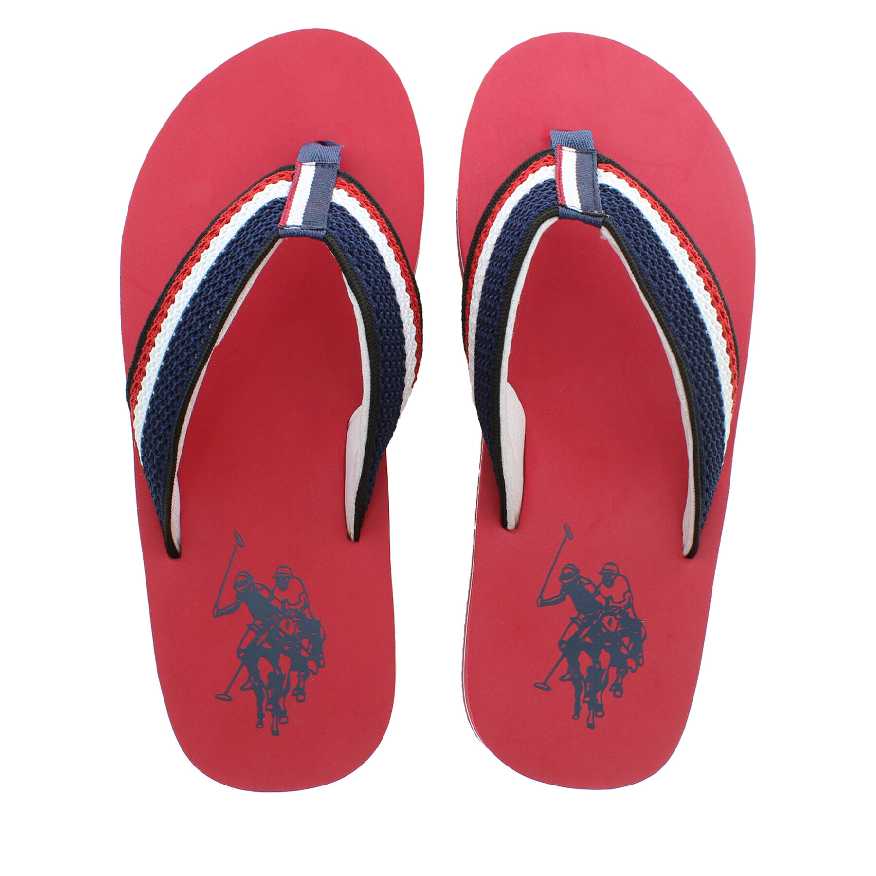 U.S. Polo Assn. Джапанки Hank0 HANK001A Червен - Pepit.bg