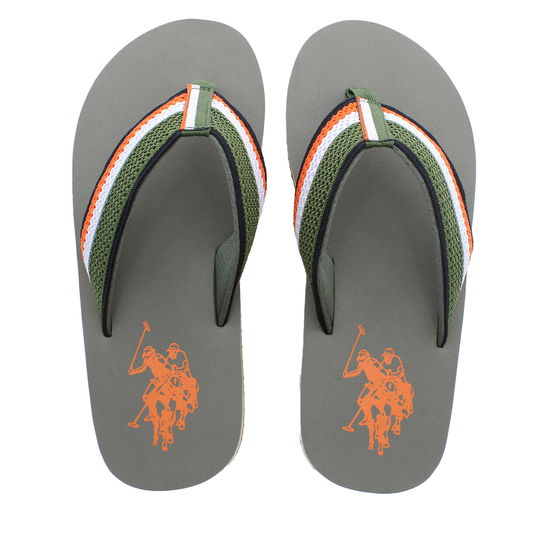 U.S. Polo Assn. Джапанки Hank0 HANK001A Зелен - Pepit.bg