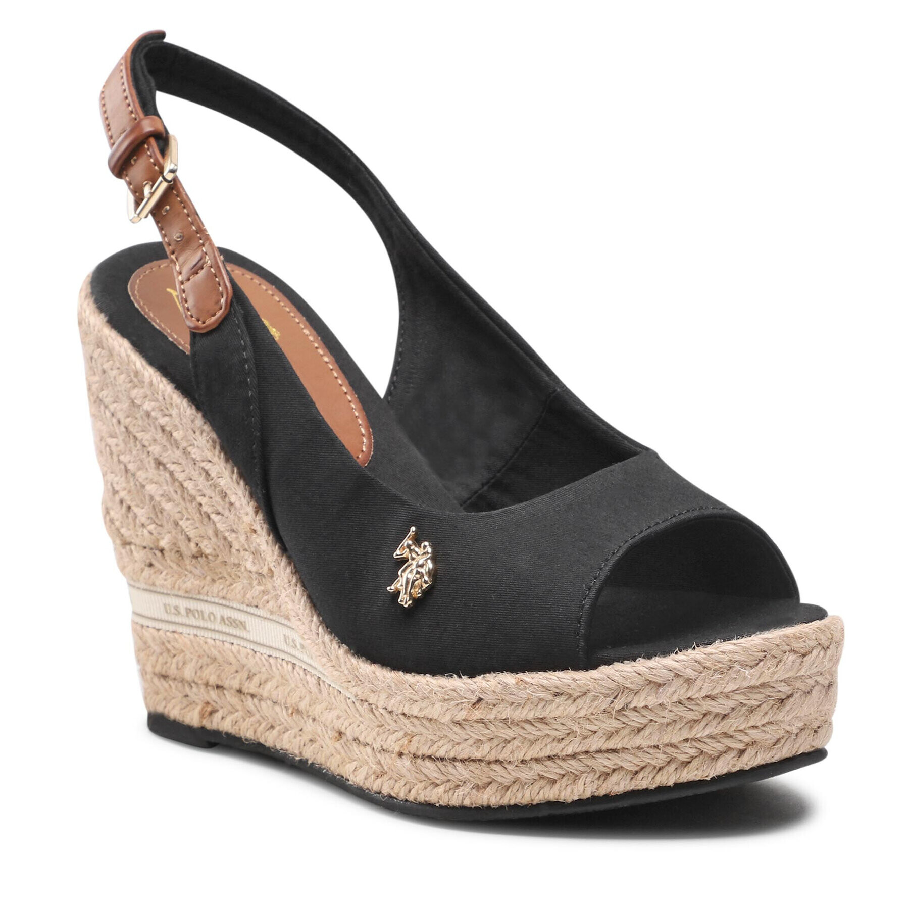 U.S. Polo Assn. Еспадрили Aylin005A AYLIN005W/2C3 Черен - Pepit.bg