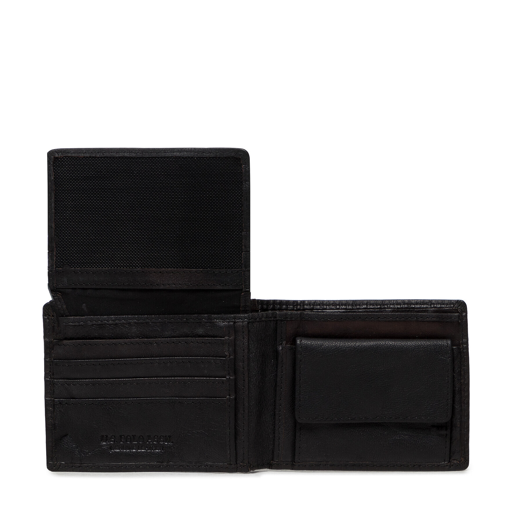 U.S. Polo Assn. Голям мъжки портфейл Horiz. Wallet WIUUY2259MHA000 Черен - Pepit.bg