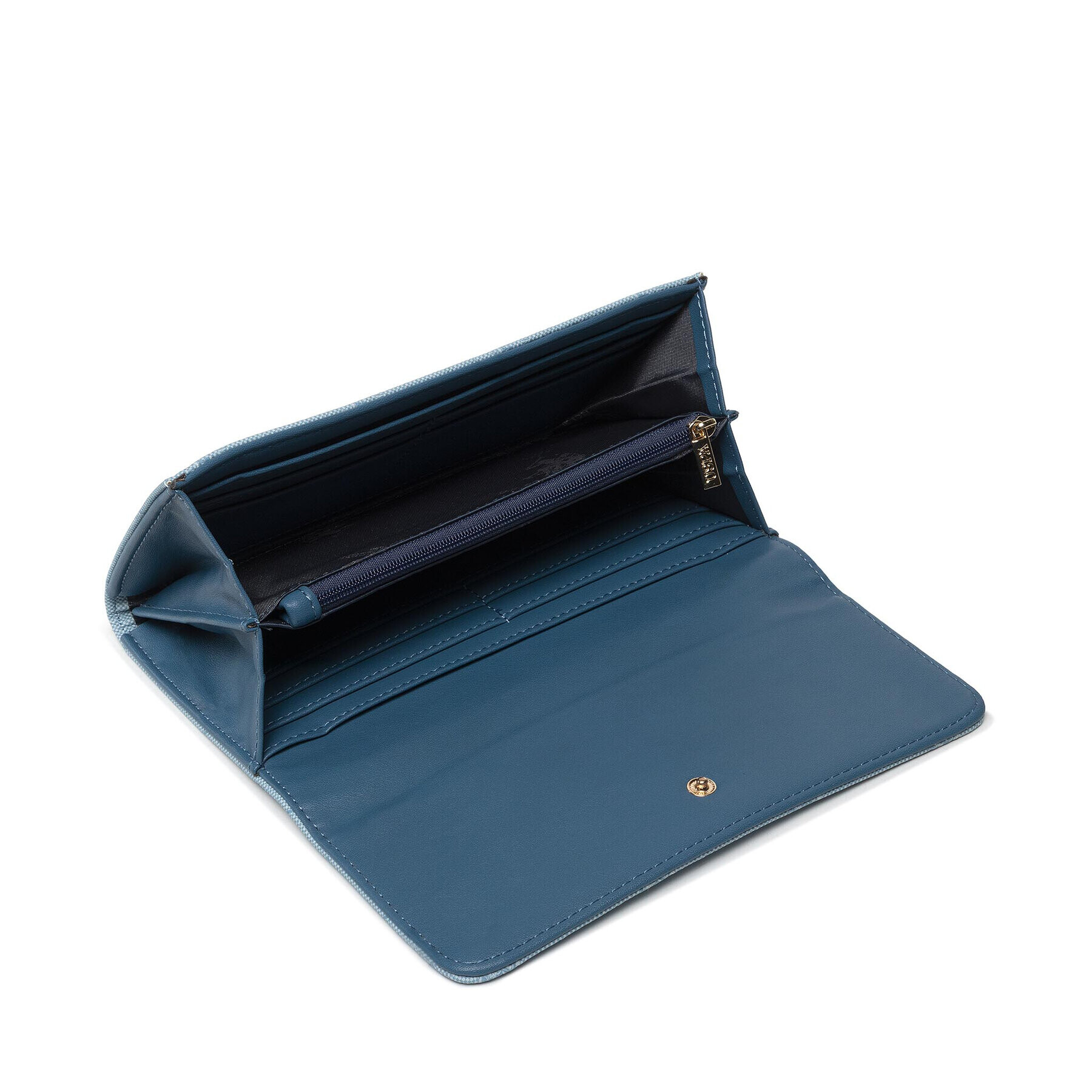 U.S. Polo Assn. Голям дамски портфейл Hampton L Flap Wallet BEUHD5486WVG214 Син - Pepit.bg