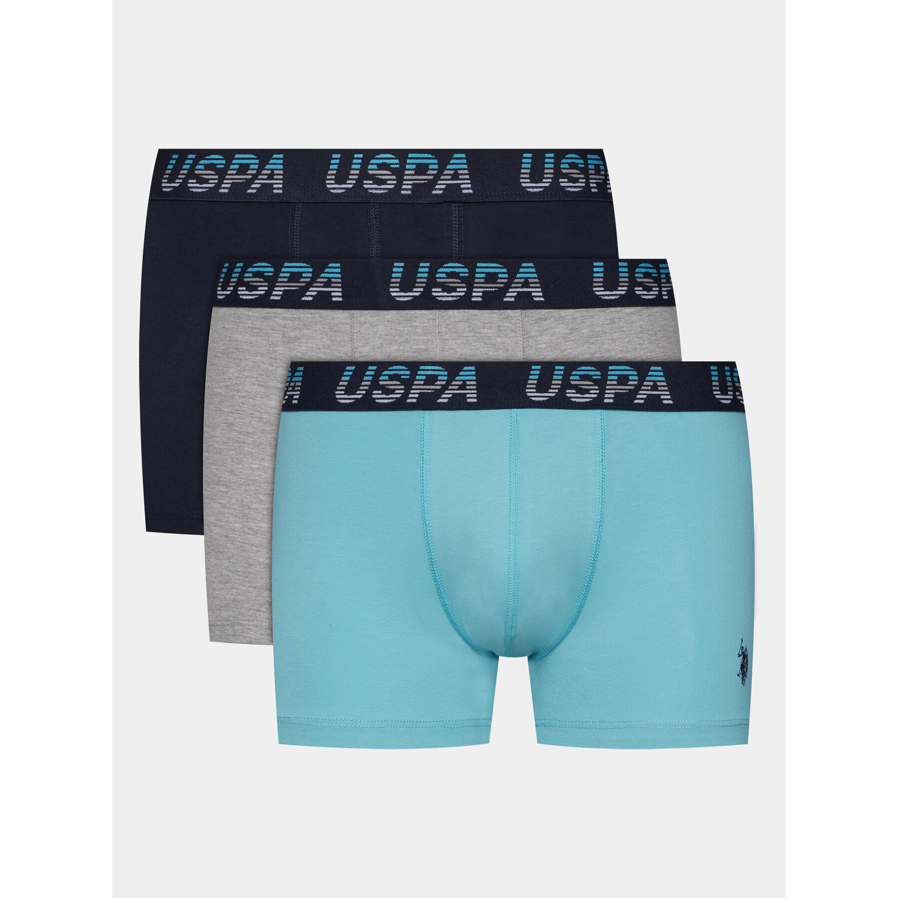 U.S. Polo Assn. Комплект 3 чифта боксерки 80432 Цветен - Pepit.bg