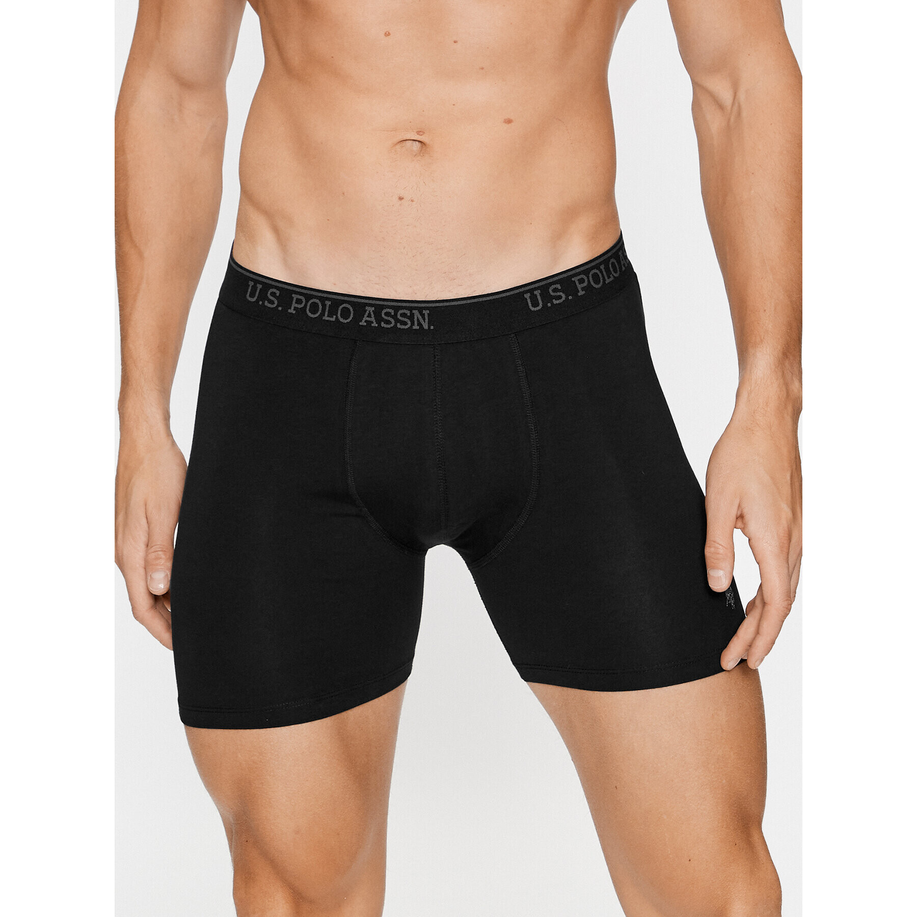 U.S. Polo Assn. Комплект 3 чифта боксерки 80454 Черен - Pepit.bg