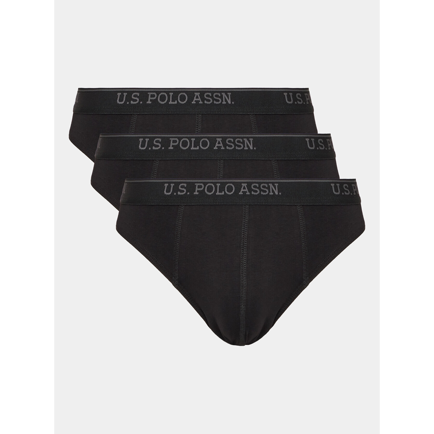 U.S. Polo Assn. Комплект 3 чифта слипове 83057 Черен - Pepit.bg