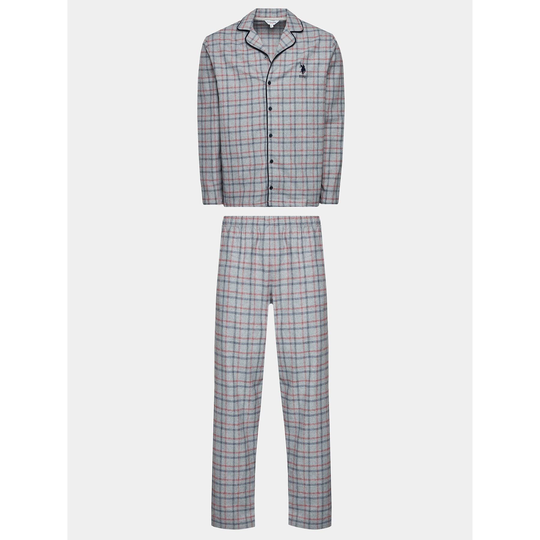 U.S. Polo Assn. Пижама 18750 Сив Regular Fit - Pepit.bg