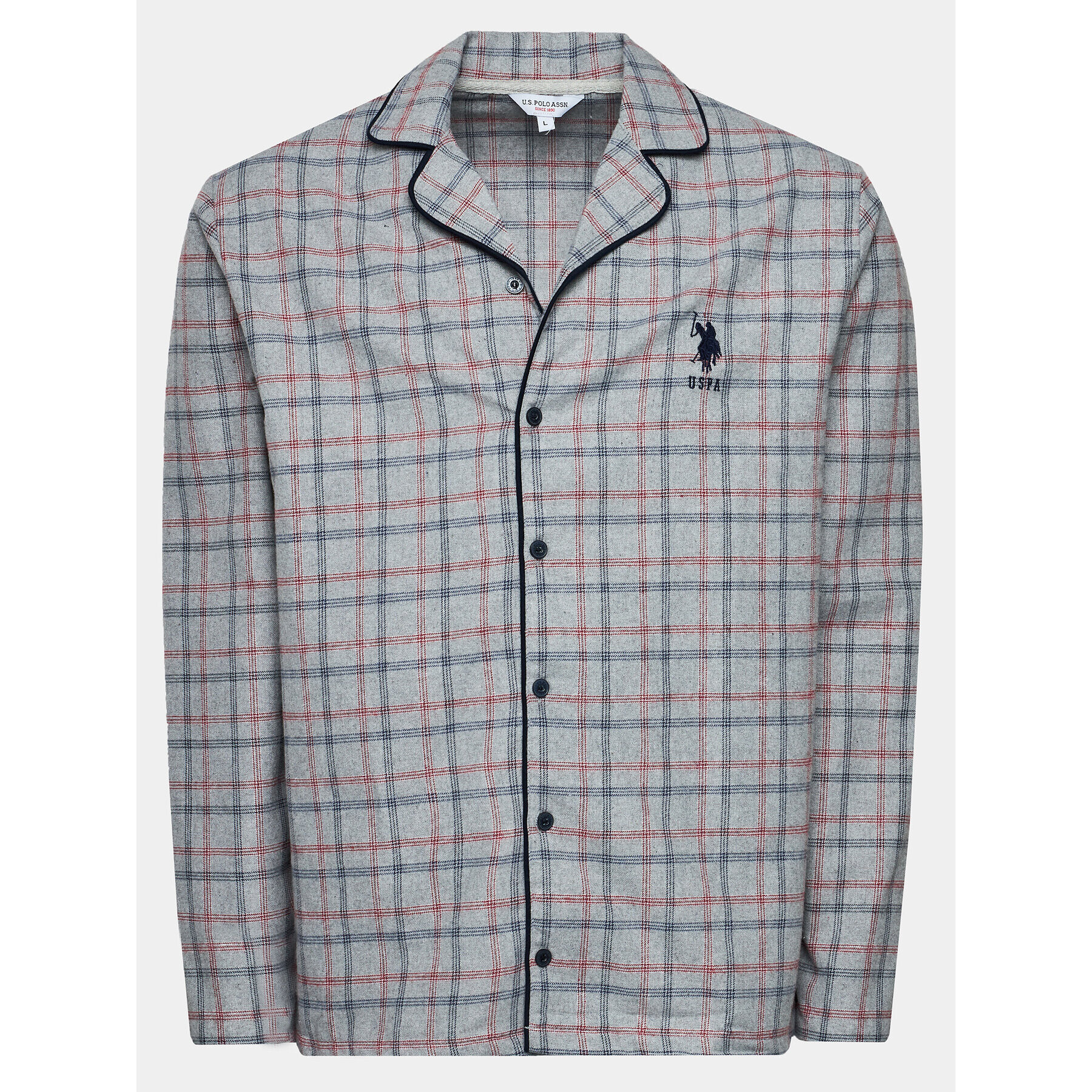 U.S. Polo Assn. Пижама 18750 Сив Regular Fit - Pepit.bg