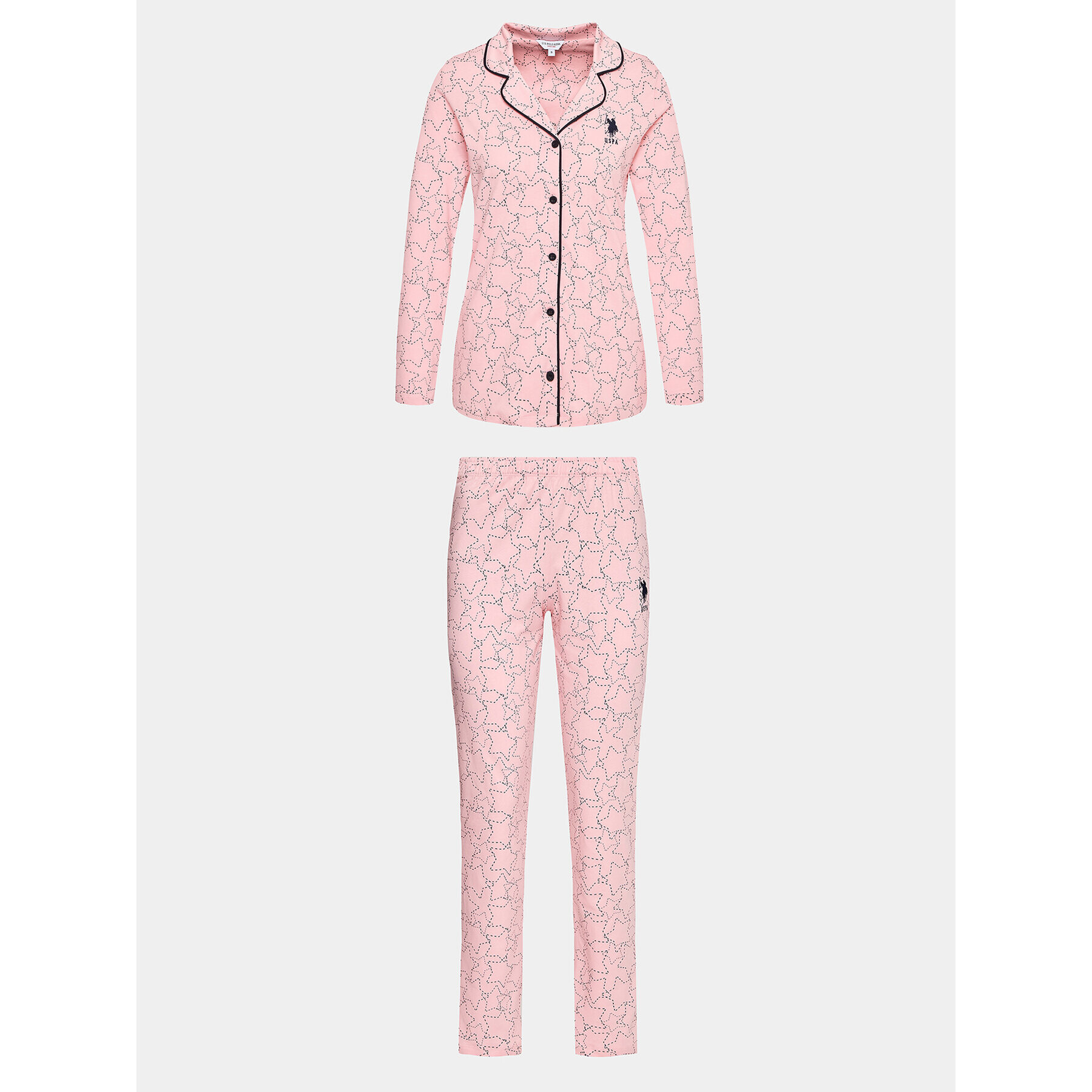 U.S. Polo Assn. Пижама Boydan 16836 Розов Regular Fit - Pepit.bg