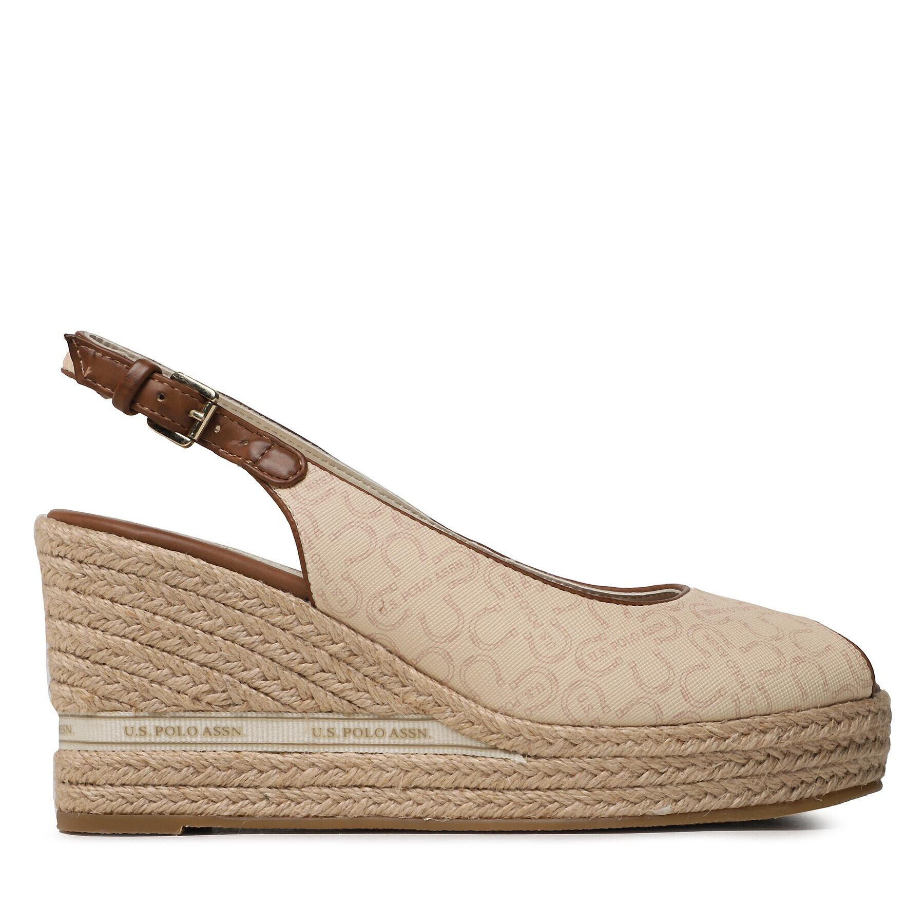 U.S. Polo Assn. Сандали Alyss ALYSSA015 PRINT Бежов - Pepit.bg