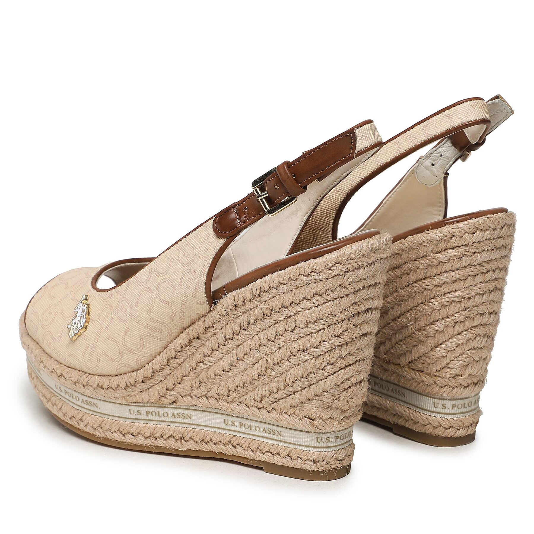 U.S. Polo Assn. Сандали Aylin AYLIN012 PRINT Бежов - Pepit.bg