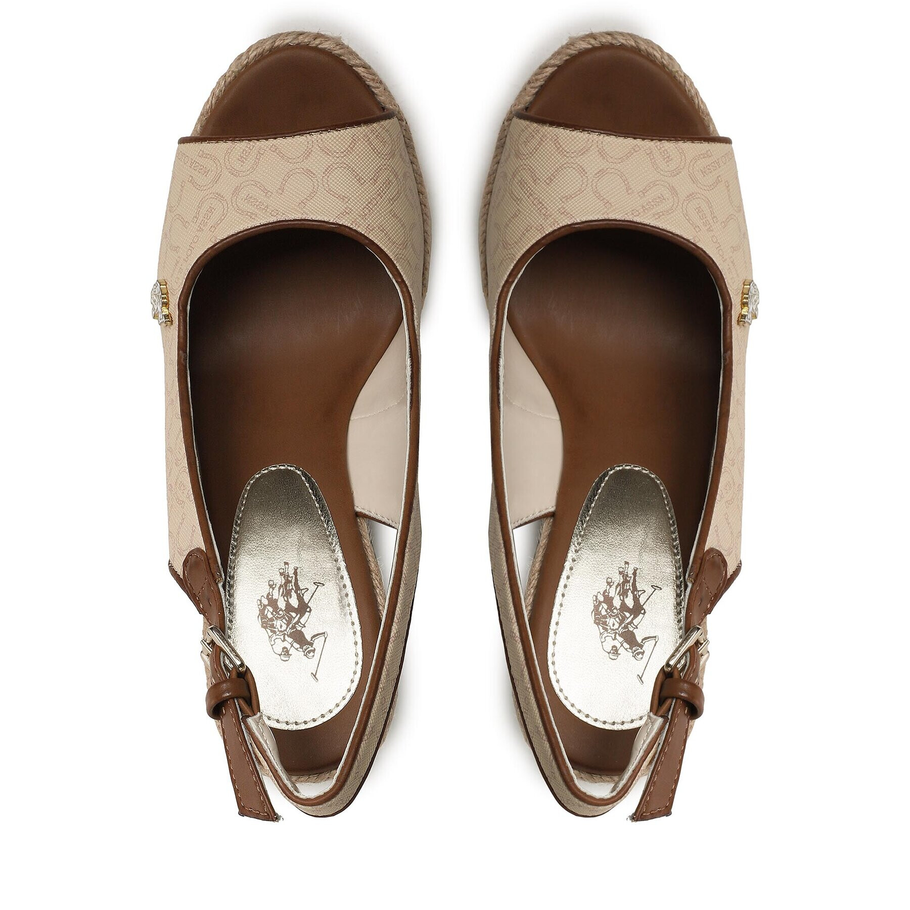U.S. Polo Assn. Сандали Aylin AYLIN012 PRINT Бежов - Pepit.bg
