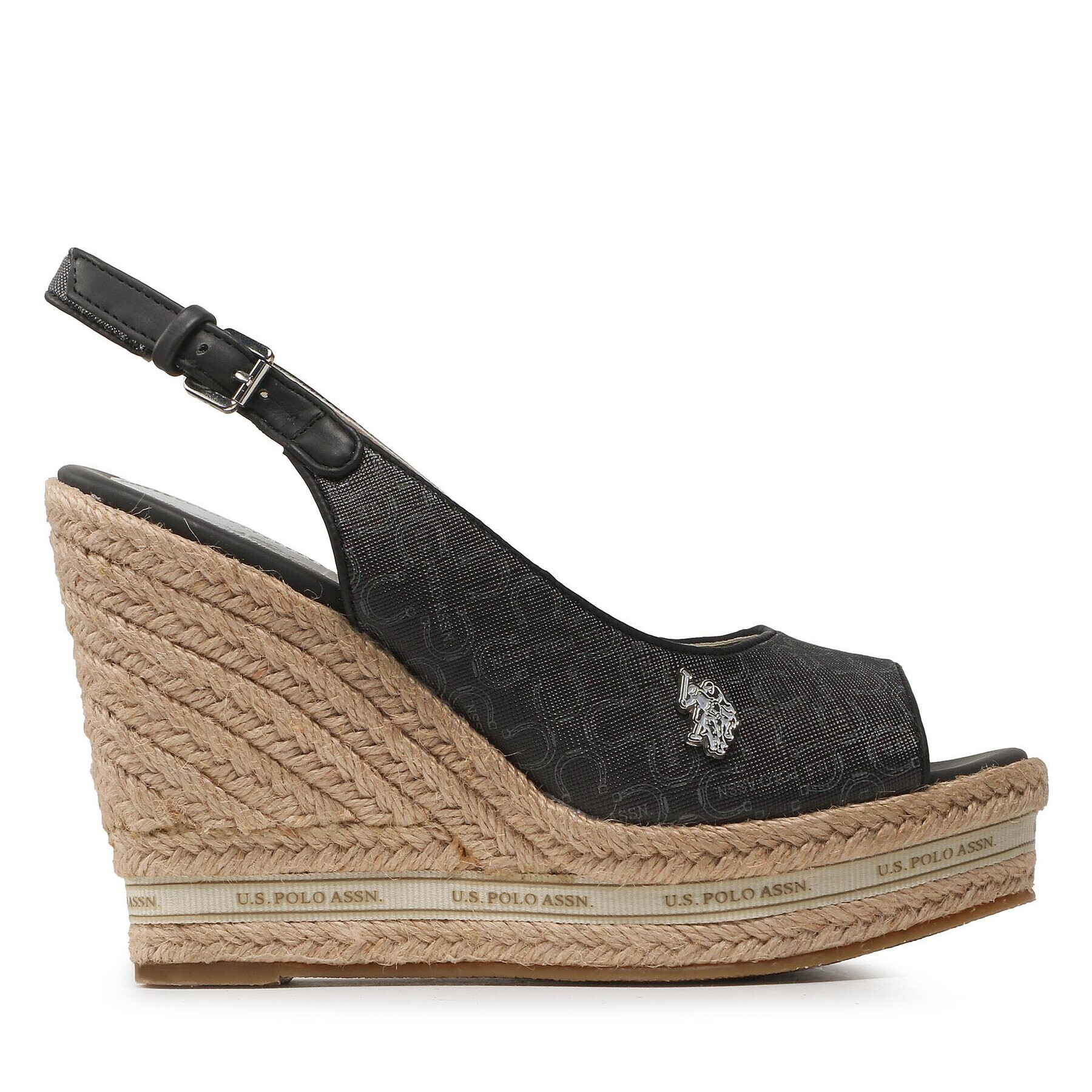 U.S. Polo Assn. Сандали Aylin AYLIN012 PRINT Черен - Pepit.bg