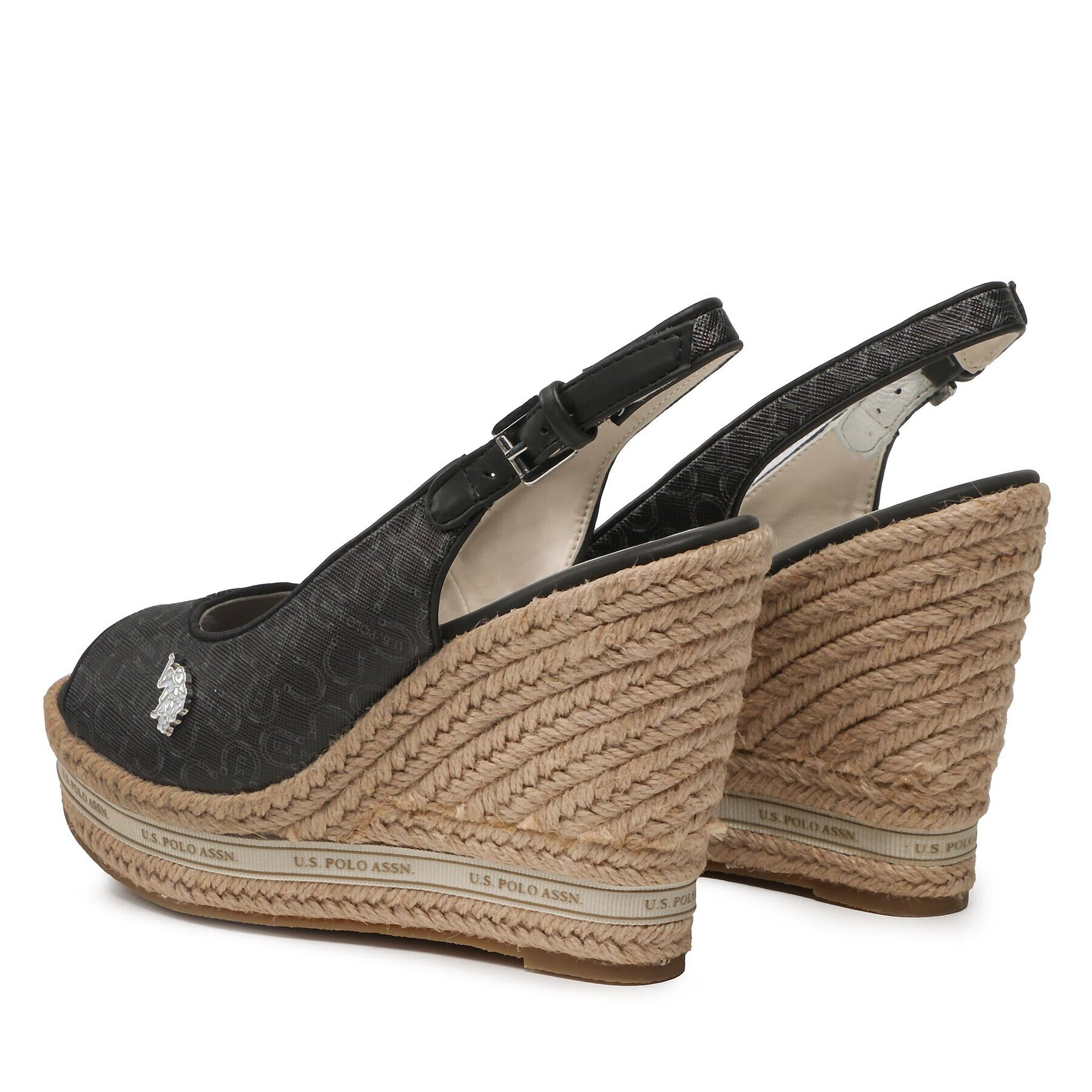 U.S. Polo Assn. Сандали Aylin AYLIN012 PRINT Черен - Pepit.bg