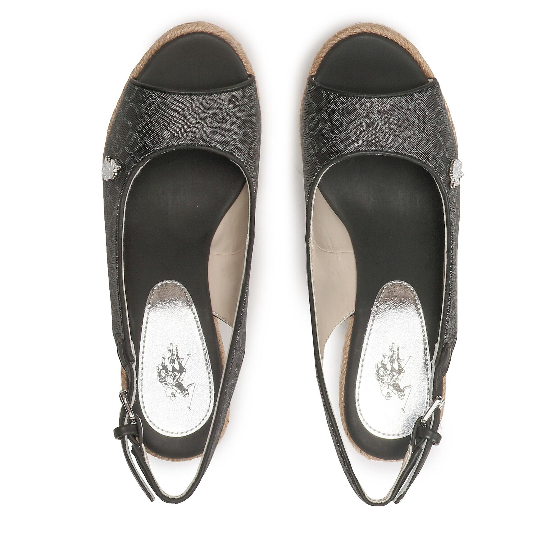 U.S. Polo Assn. Сандали Aylin AYLIN012 PRINT Черен - Pepit.bg