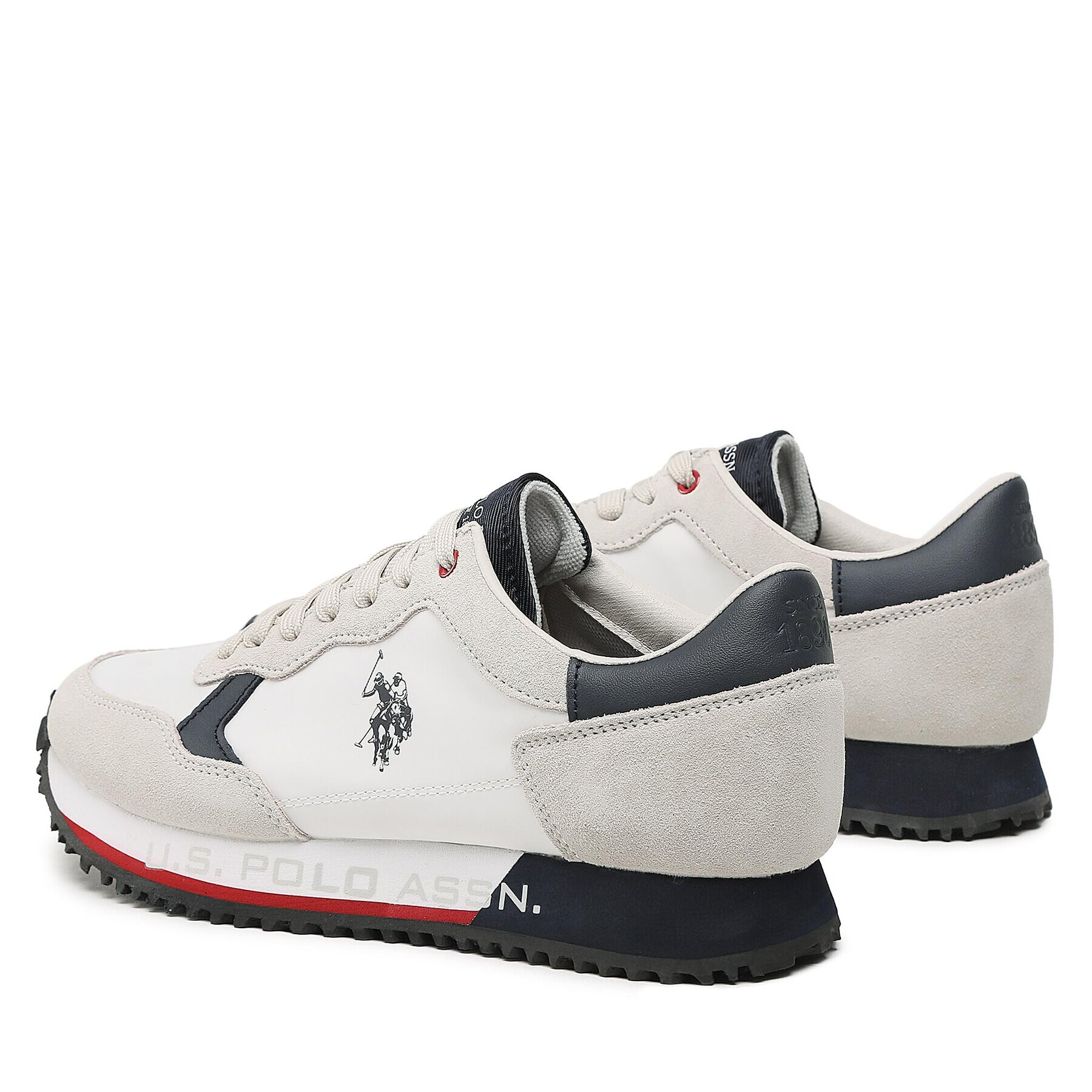 U.S. Polo Assn. Сникърси Cleef CLEEF001A Бял - Pepit.bg