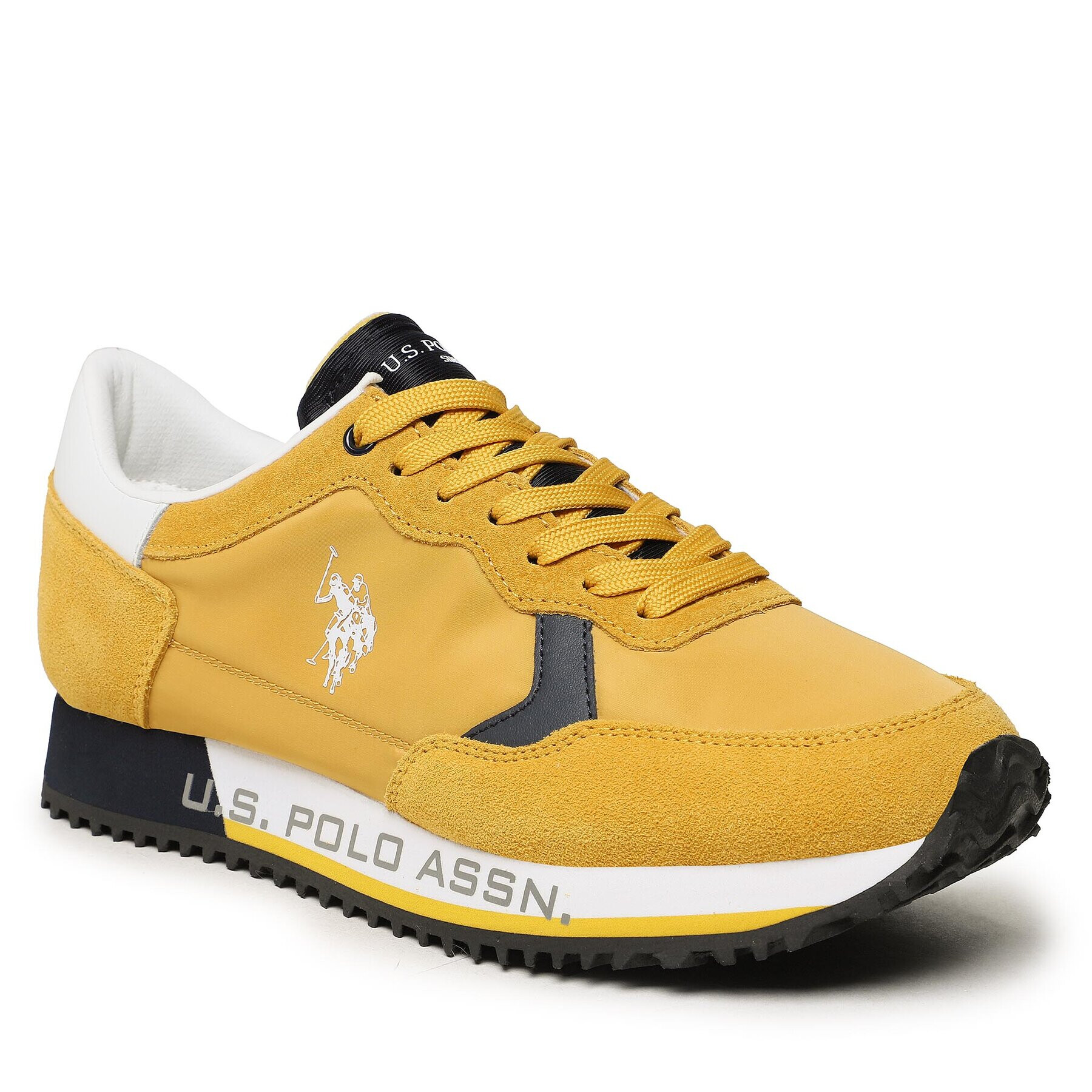 U.S. Polo Assn. Сникърси Cleef CLEEF001A Жълт - Pepit.bg