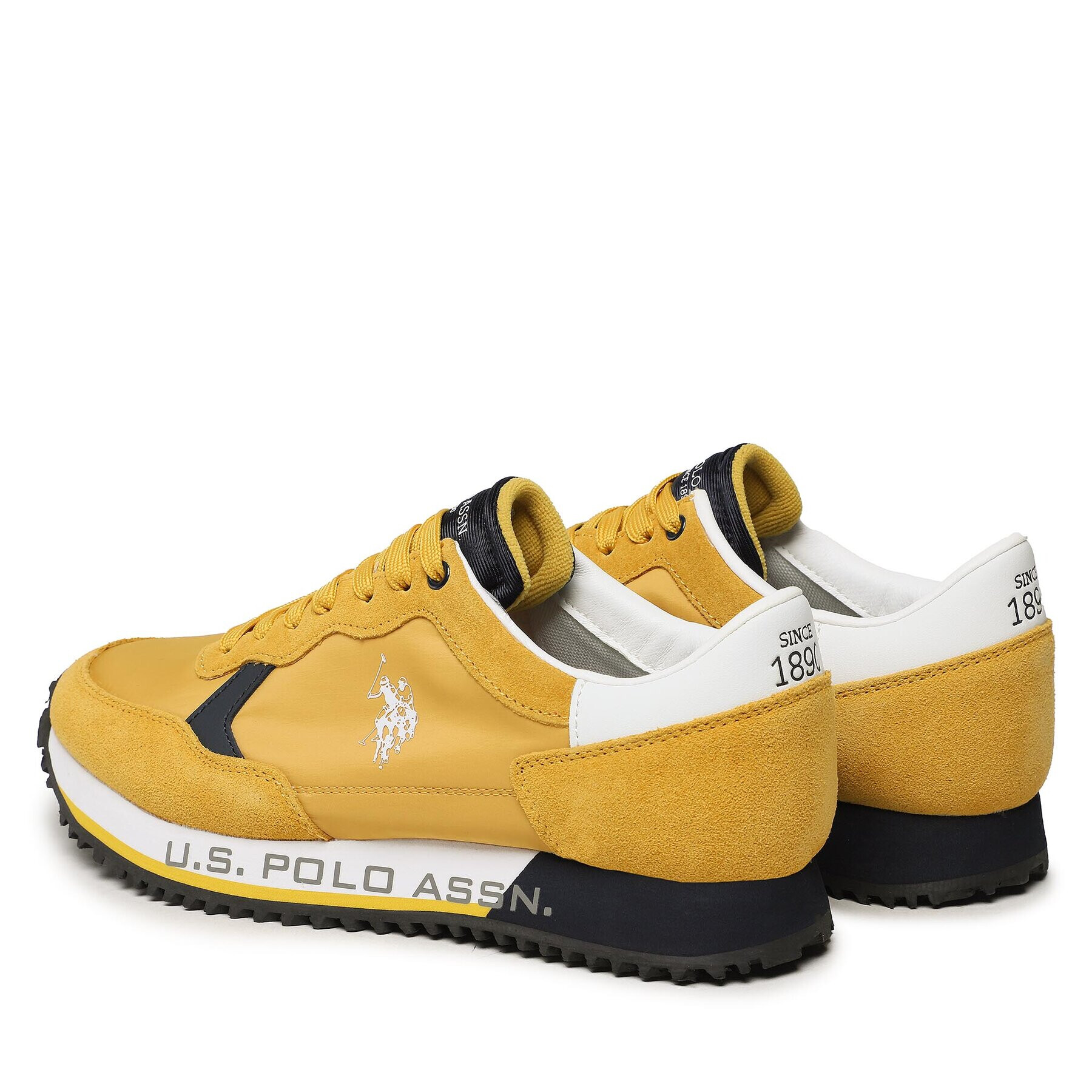 U.S. Polo Assn. Сникърси Cleef CLEEF001A Жълт - Pepit.bg