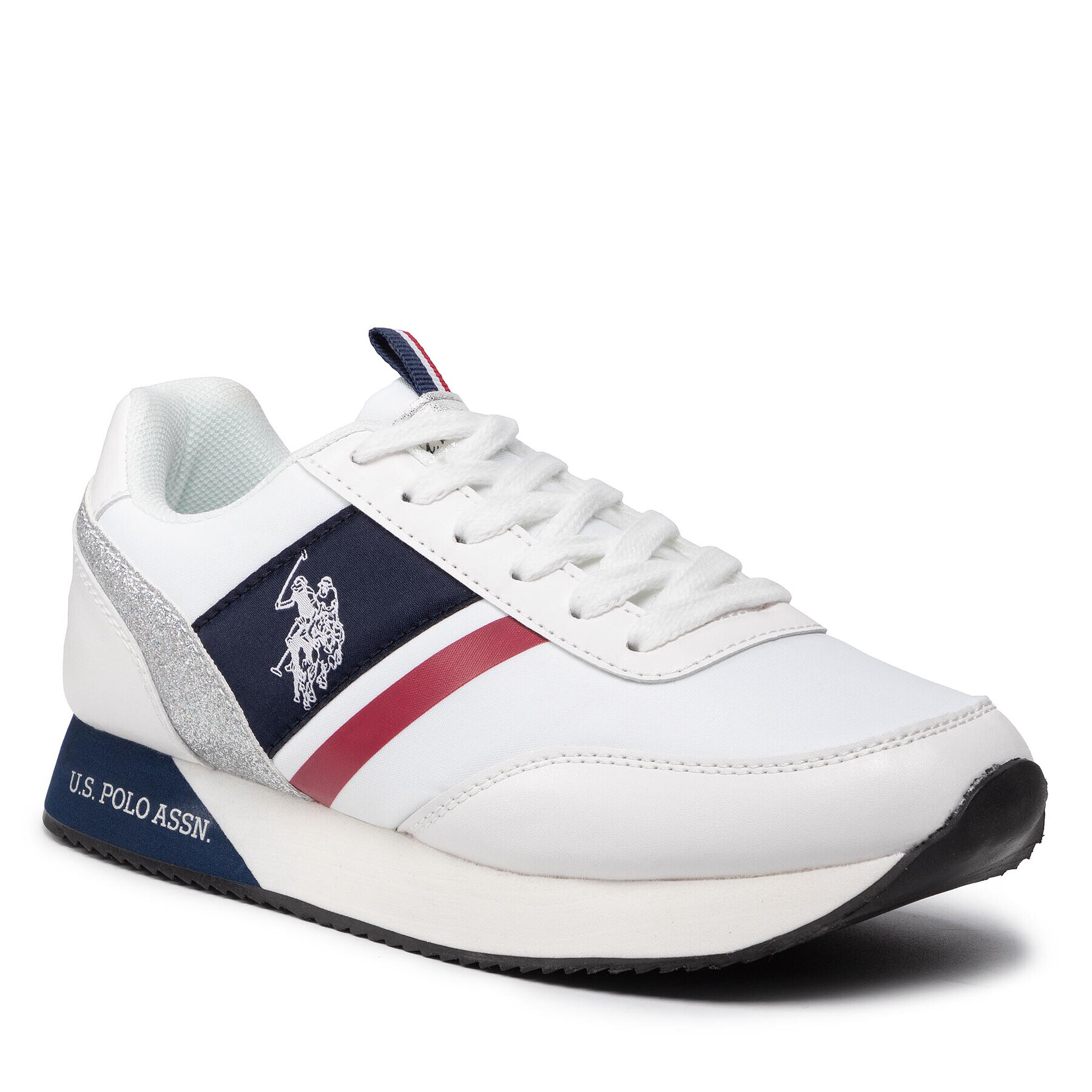 U.S. Polo Assn. Сникърси Nobiw002 Flag NOBIW002W/ANY2 Бял - Pepit.bg