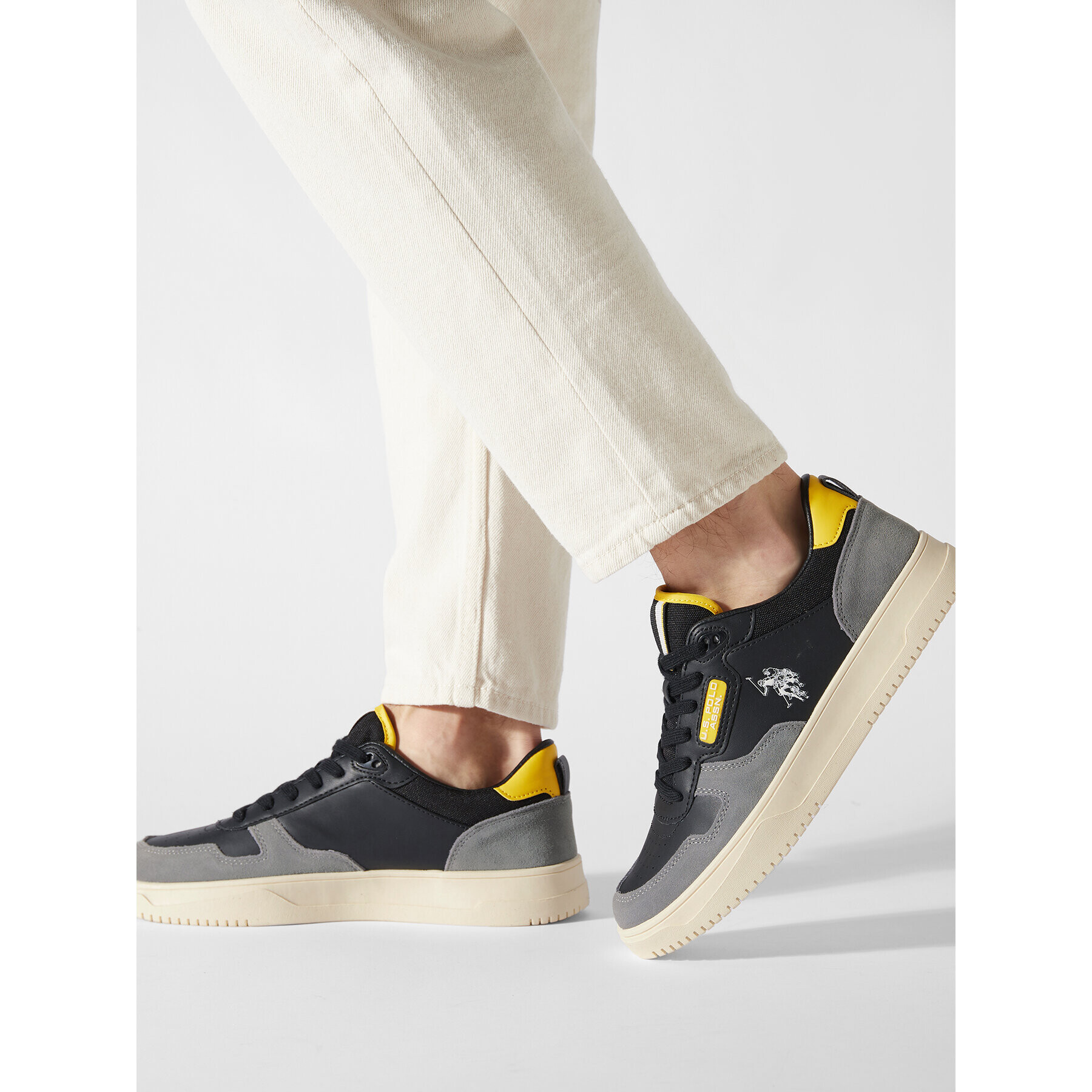 U.S. Polo Assn. Сникърси Rush001b RUSH001M/BLT1 Черен - Pepit.bg